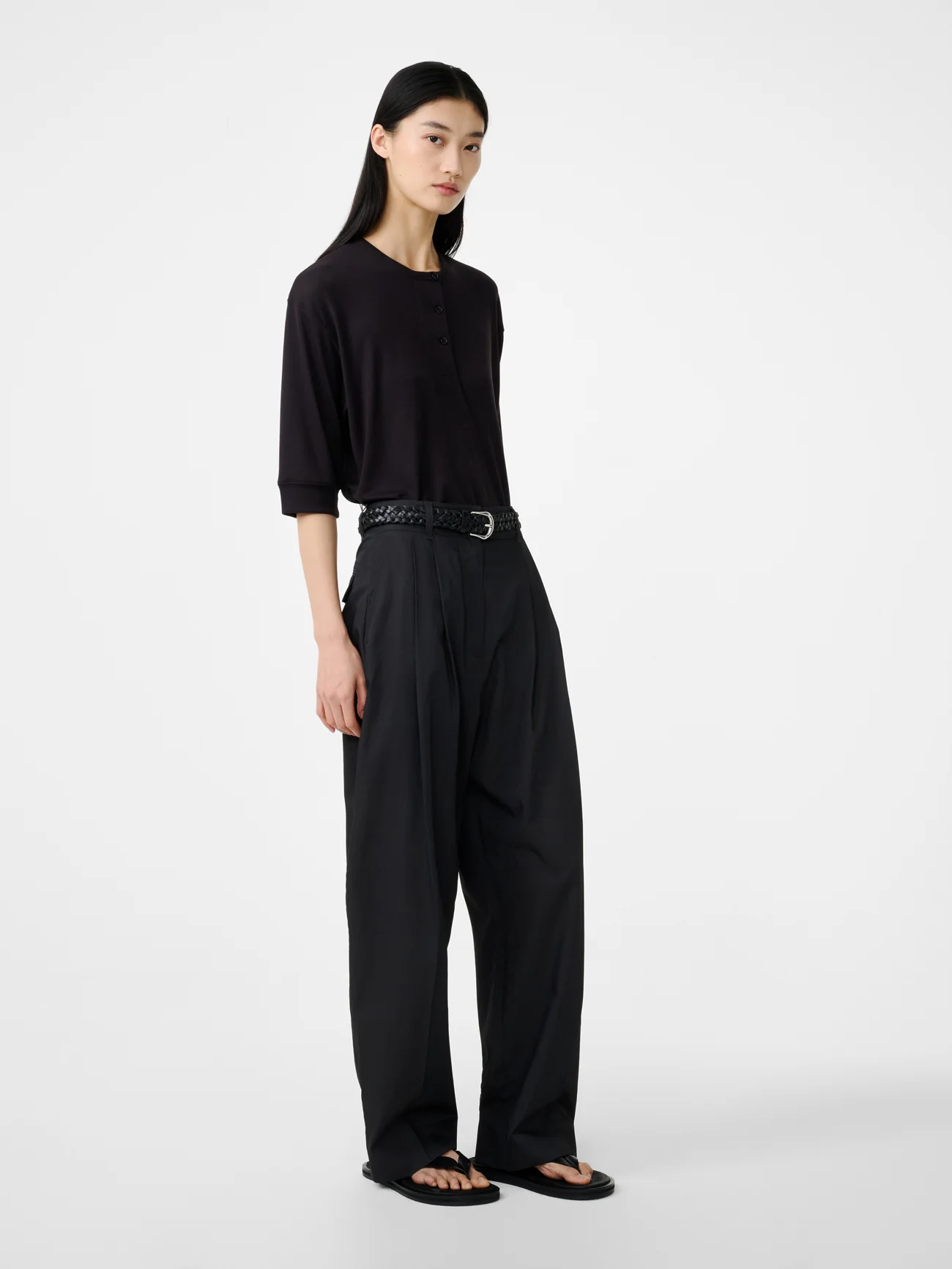 Acuna Viscose Pant in Coal - Image 3