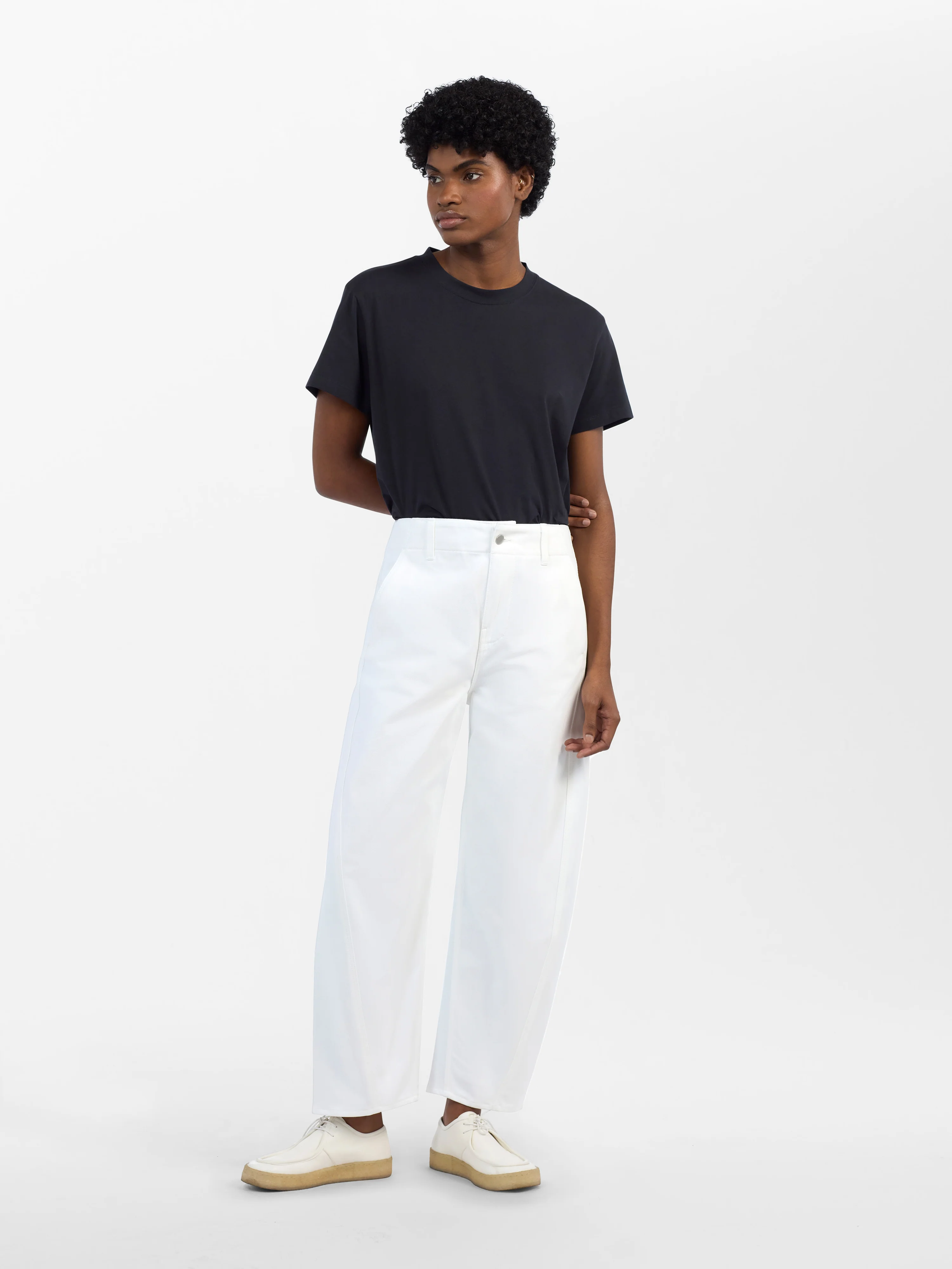 Akerman Denim Pant in Optic White - Image 2