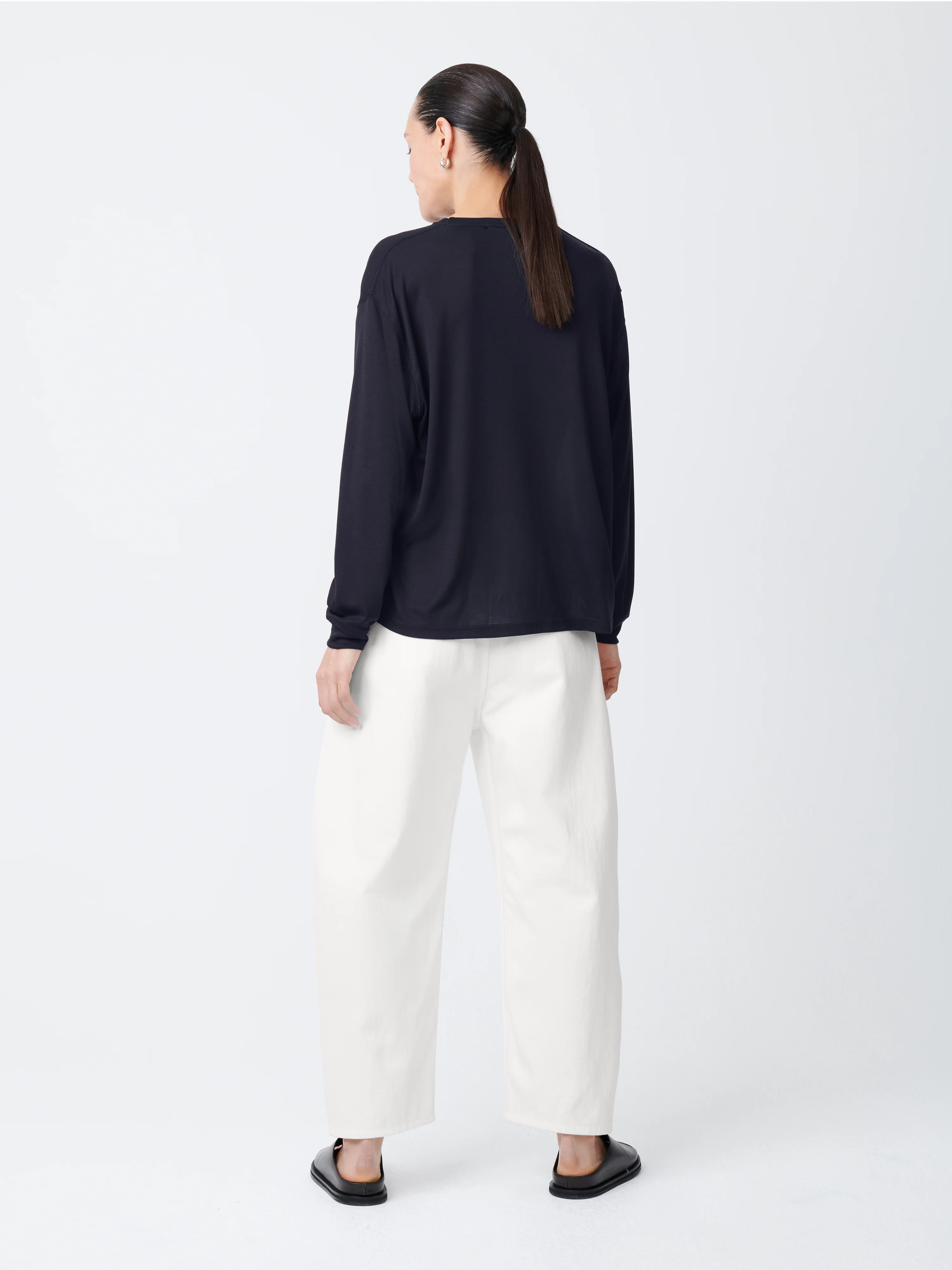 Akerman Denim Pant in Parchment - Image 3