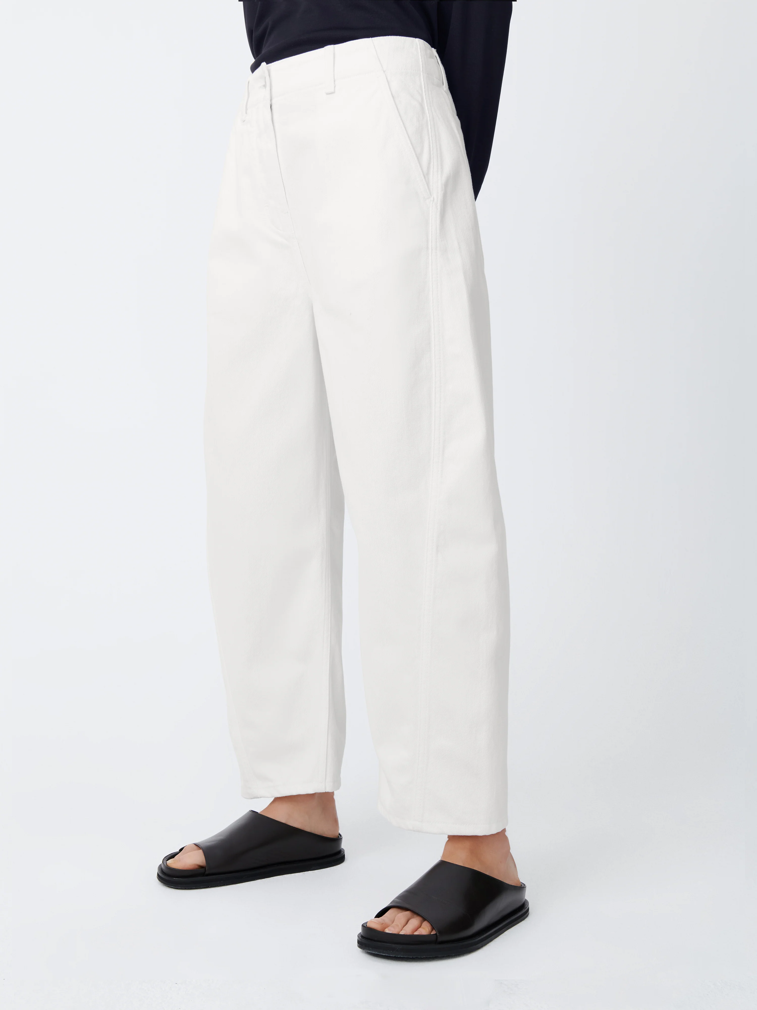 Akerman Denim Pant in Parchment - Image 5