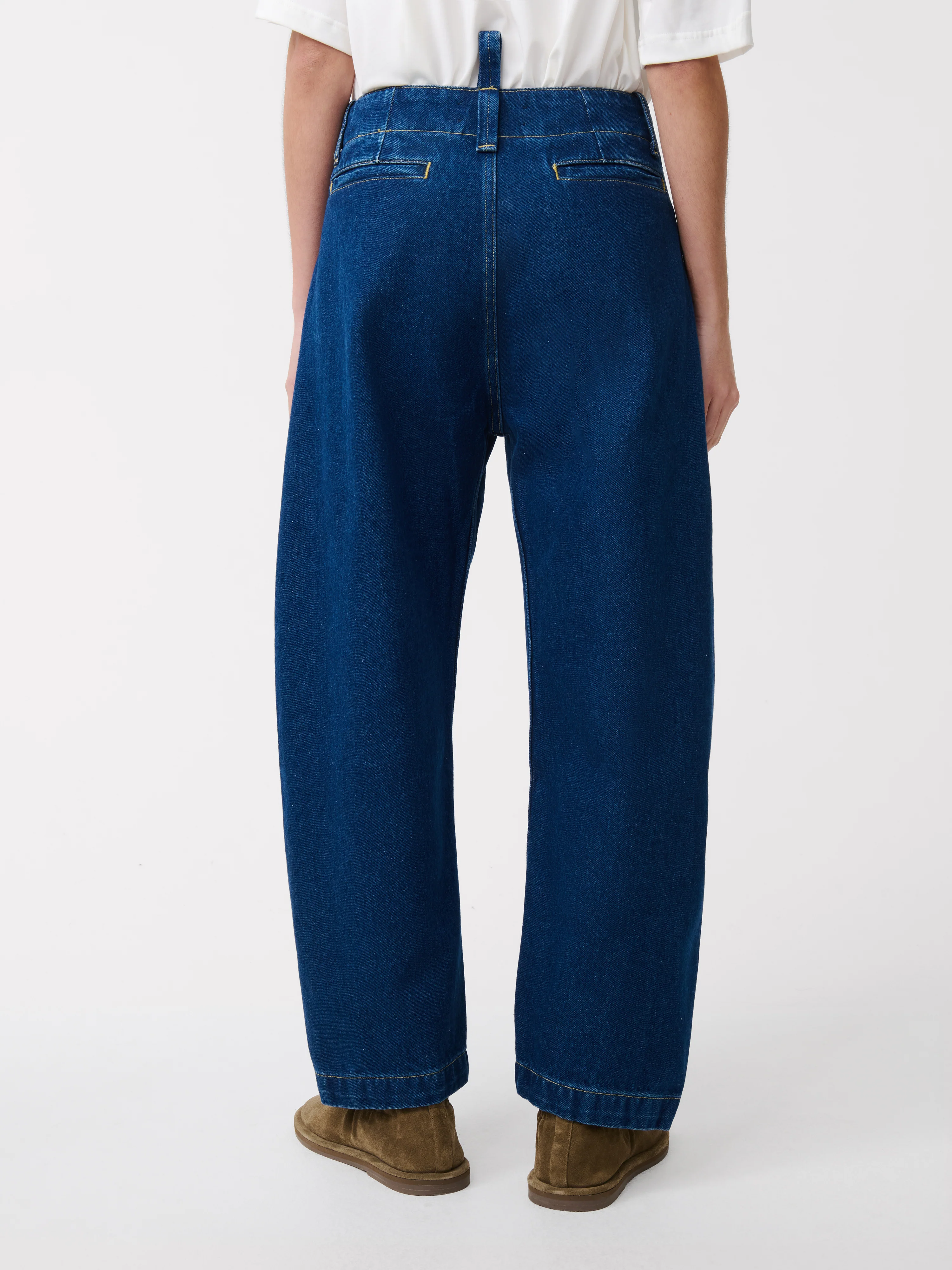 Akerman Washed Denim Pant in Indigo - Image 5