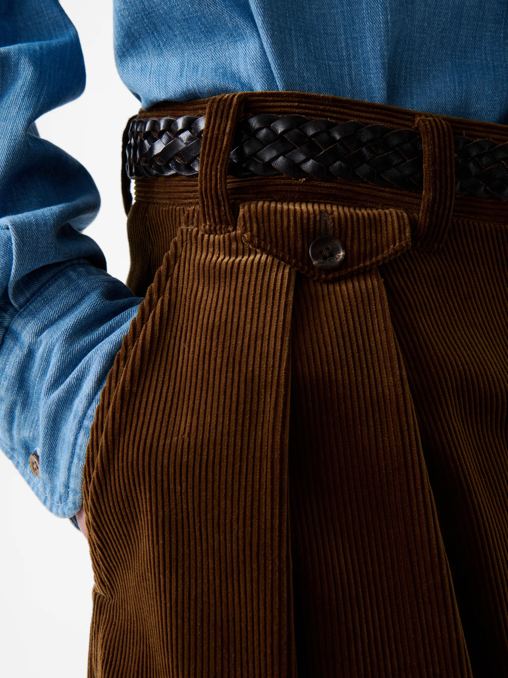 SN X BEAMS Plus Alvy Corduroy Pant in Toffee - Image 8