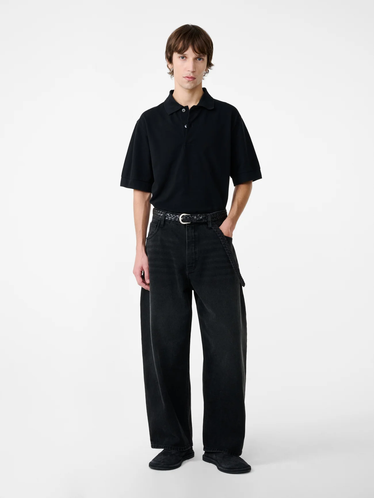 Balaton Jersey in Washed Black - Image 2