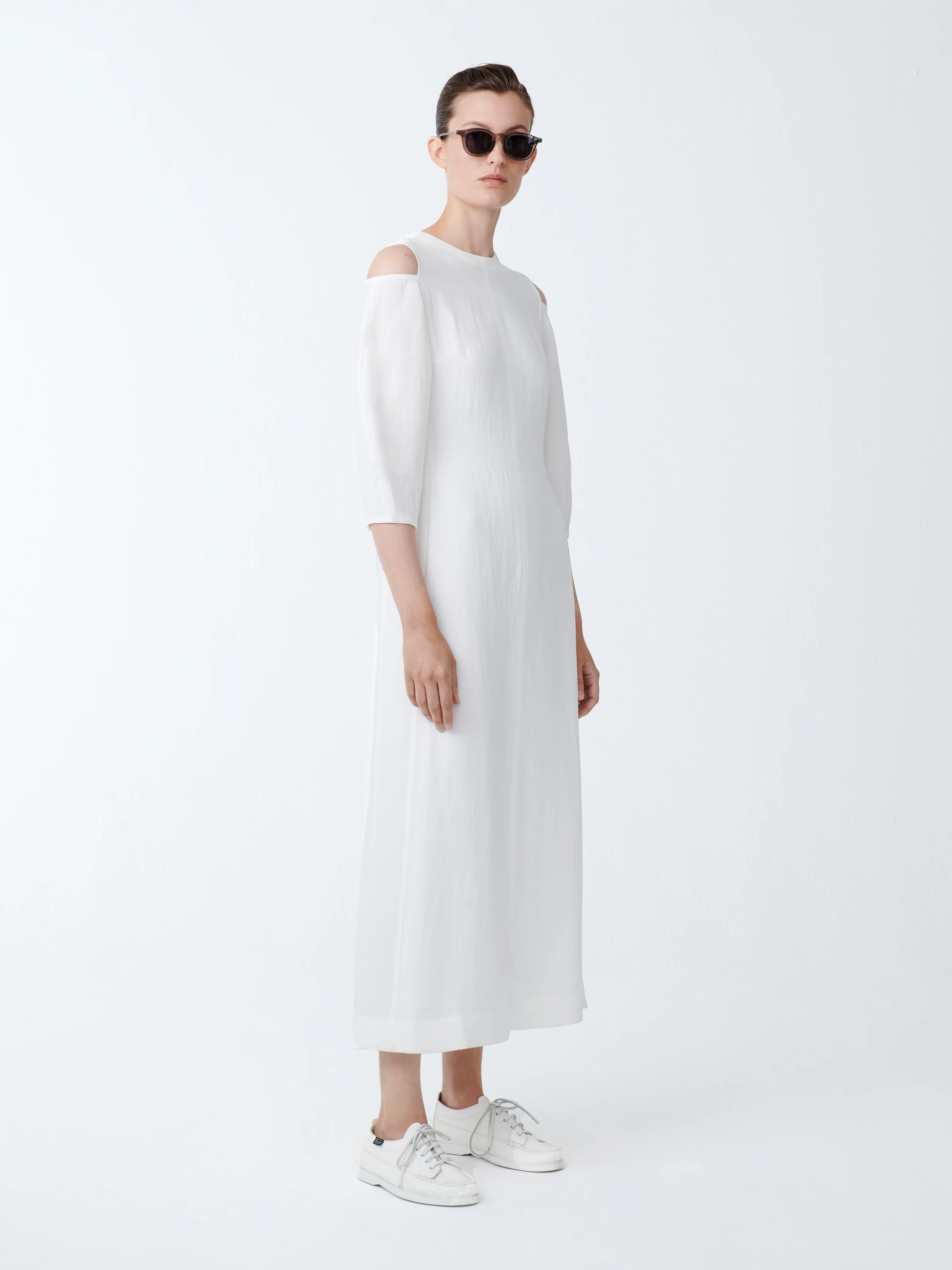 Barr Twill Dress in Parchment - Image 2