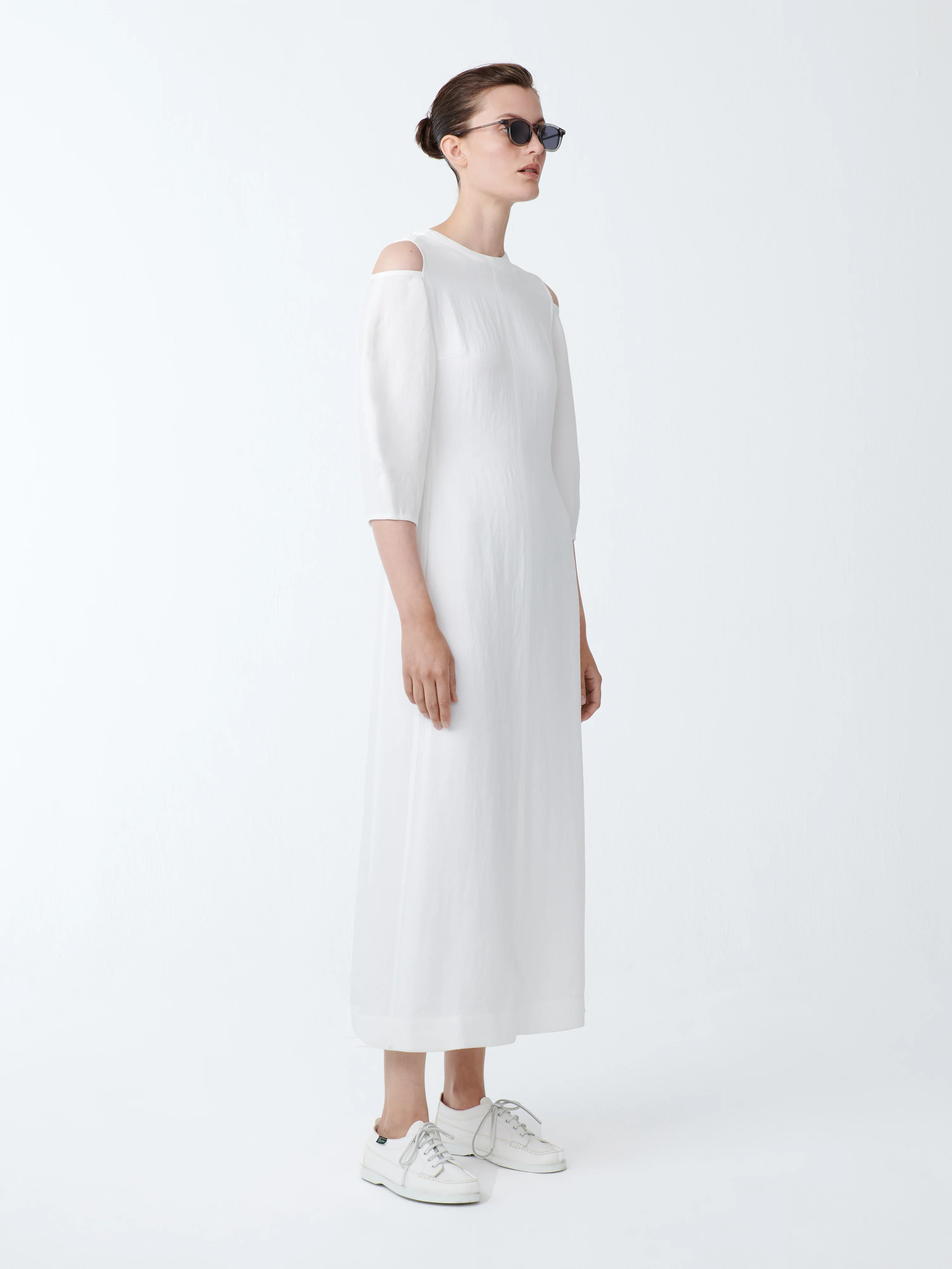 Barr Twill Dress in Parchment - Image 3