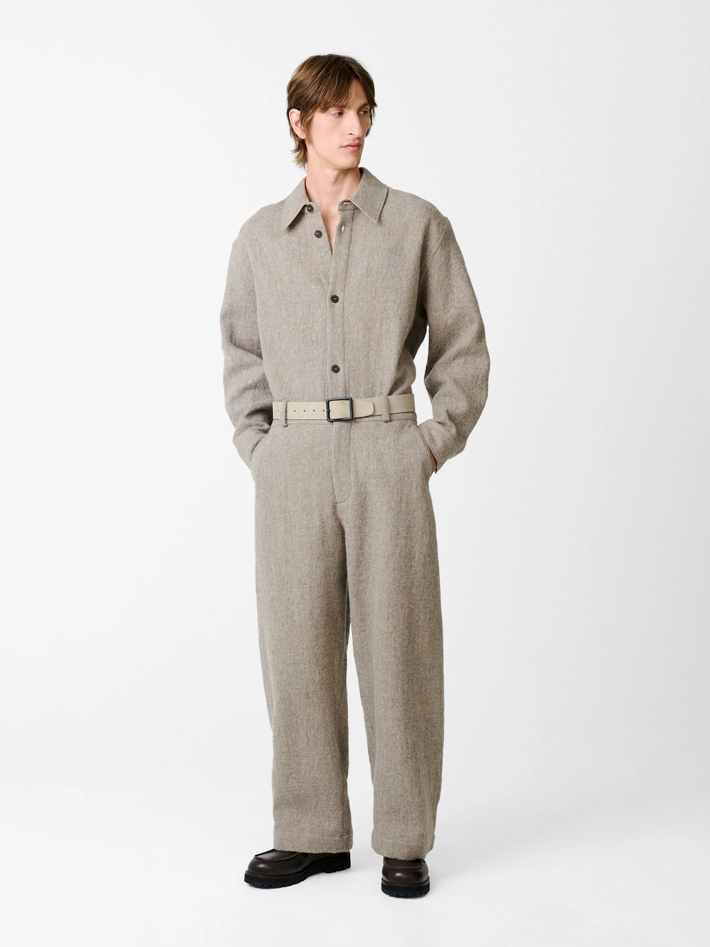 Bosworth Wool Pant in Feather - Image 2