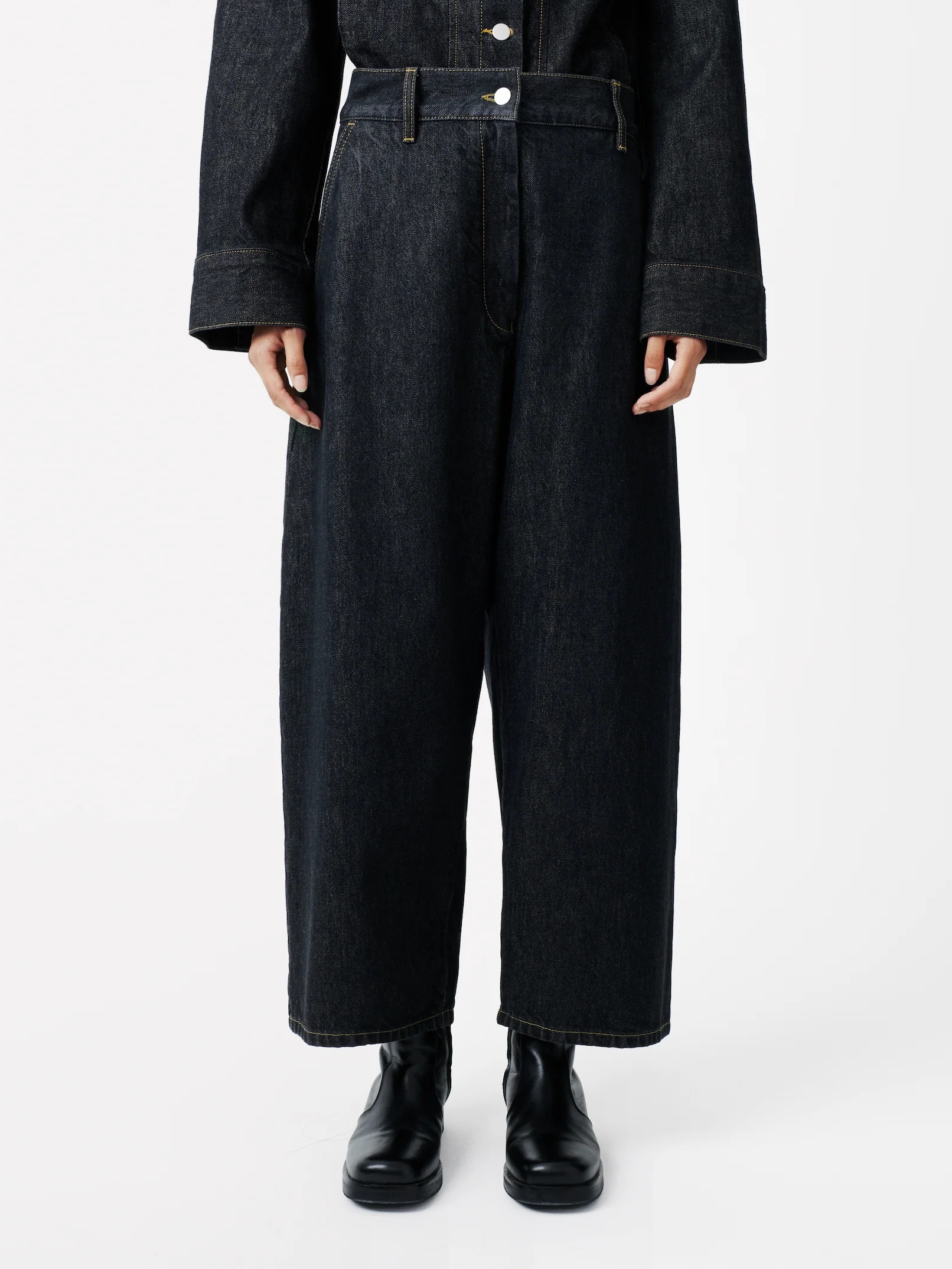 Chalco Italian Denim Pant in Black - Image 4