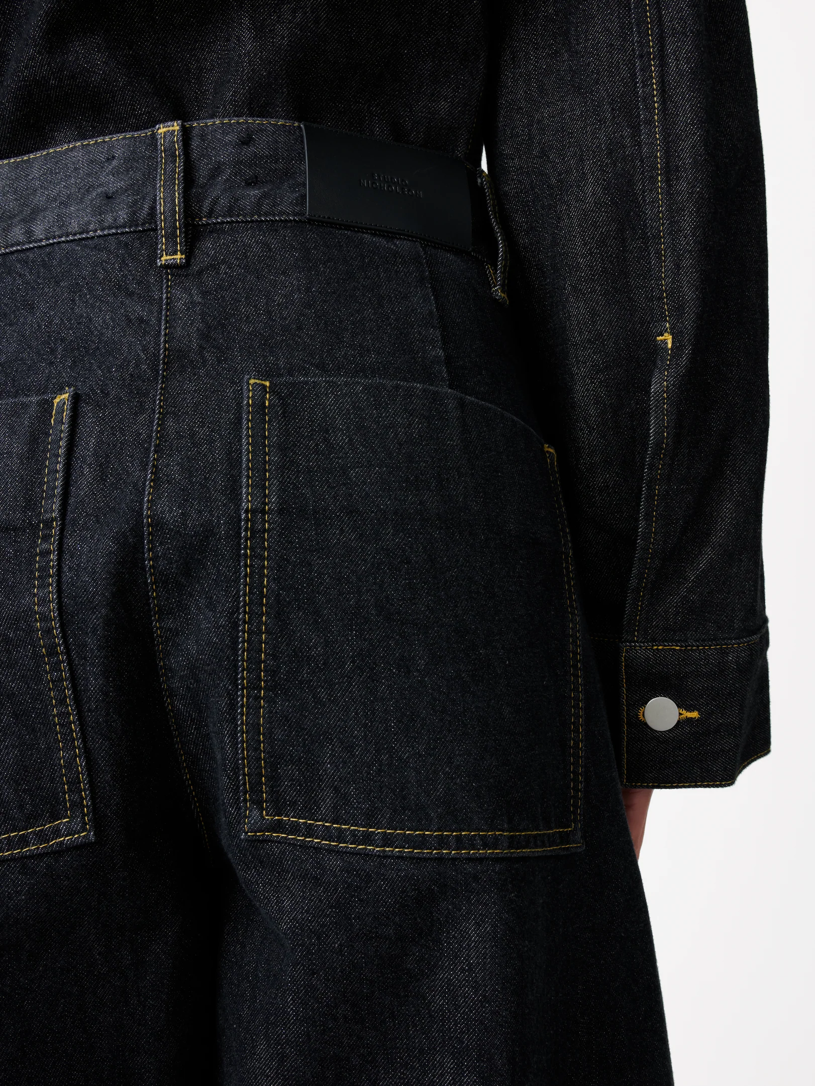 Chalco Italian Denim Pant in Black - Image 6