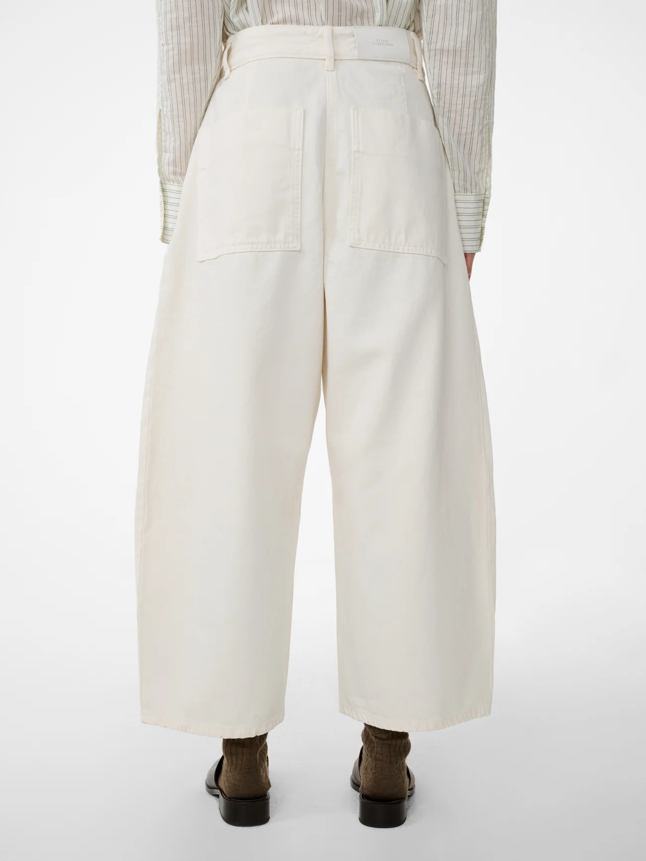 Chalco Denim Pant in Parchment - Image 5