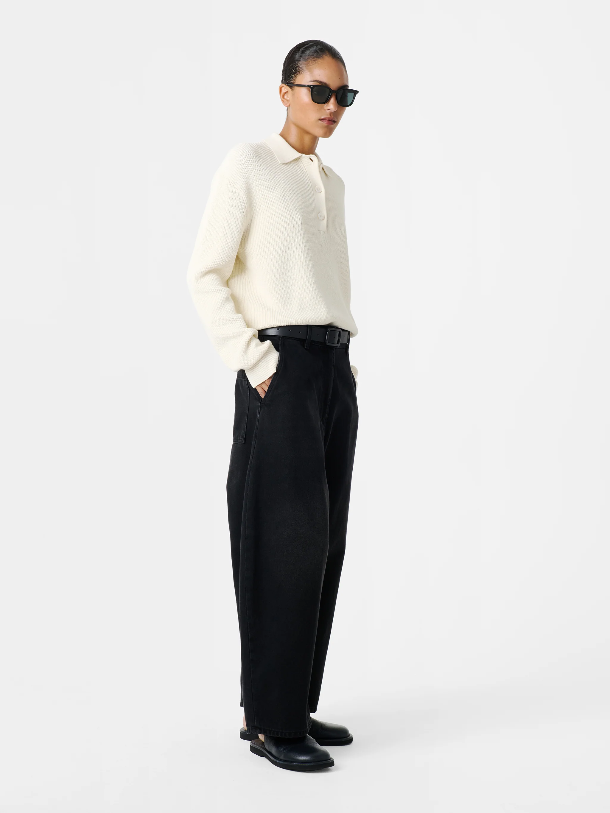 Chalco Denim Pant in Washed Black - Image 4
