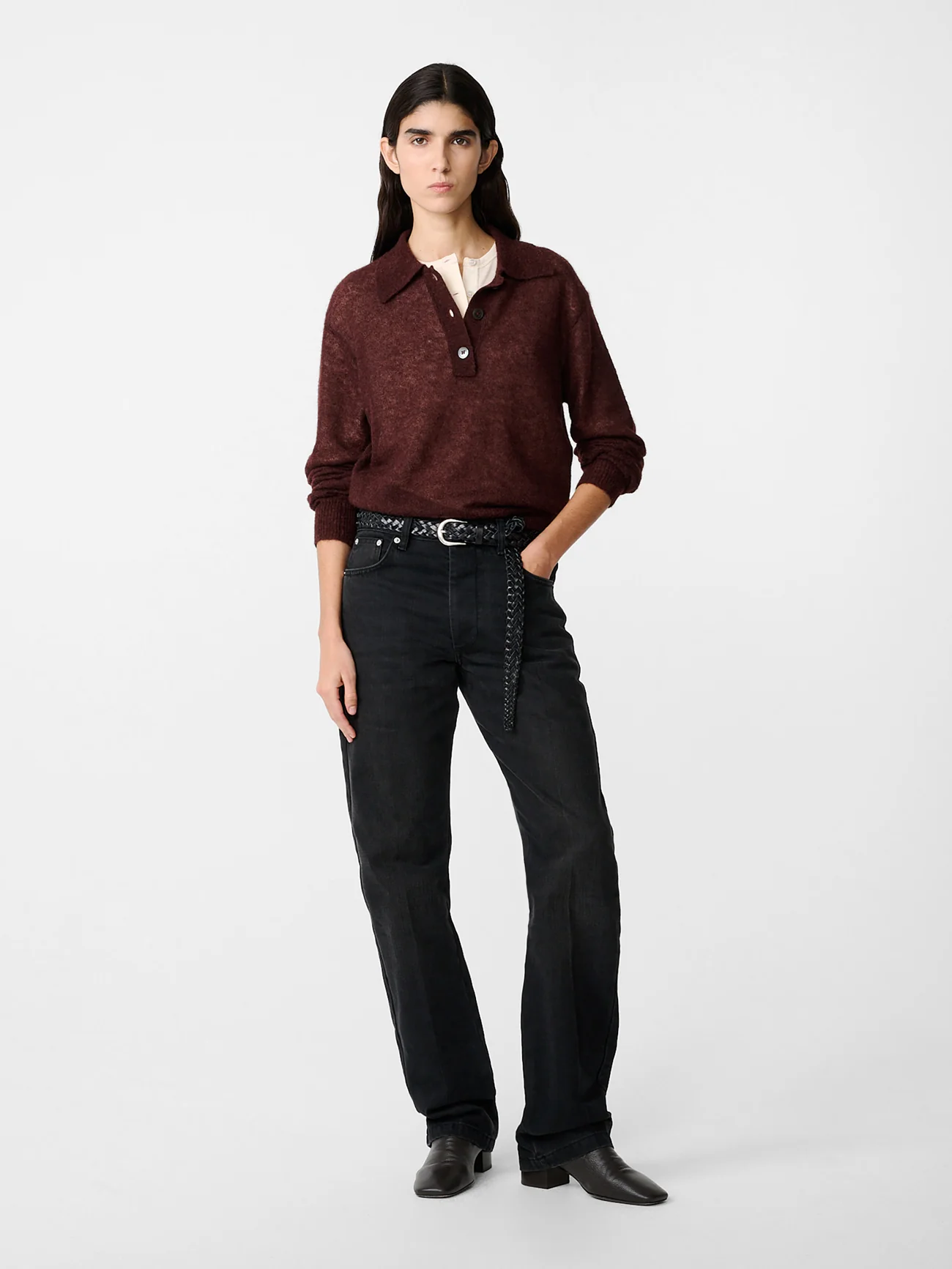 Chesapeake Mohair Knit in Mulberry - Image 2