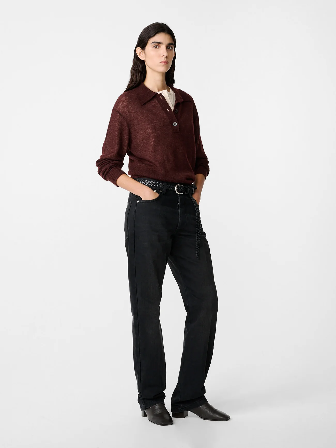 Chesapeake Mohair Knit in Mulberry - Image 3