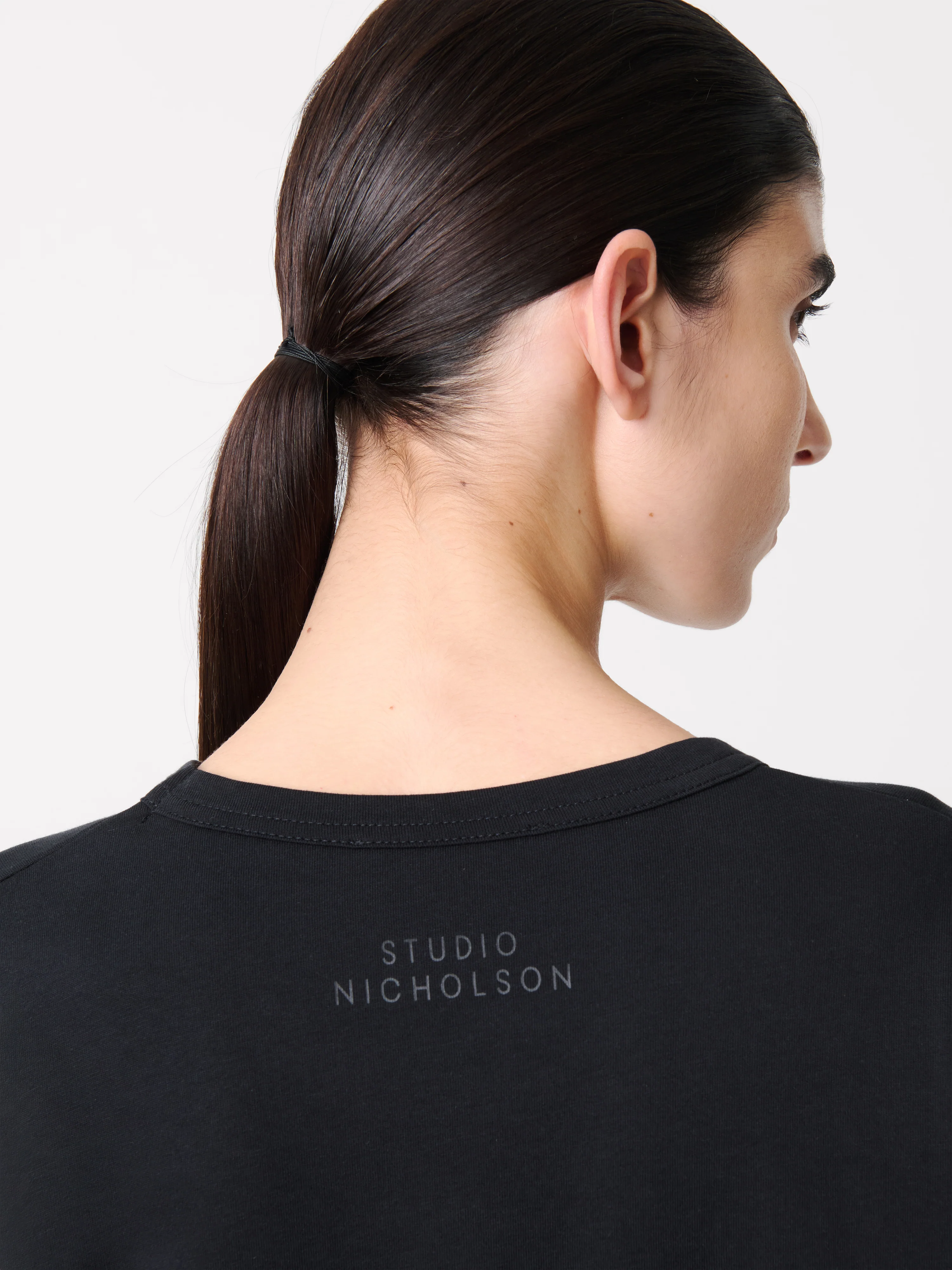 Loop Long Sleeve T-Shirt in Black - Image 5