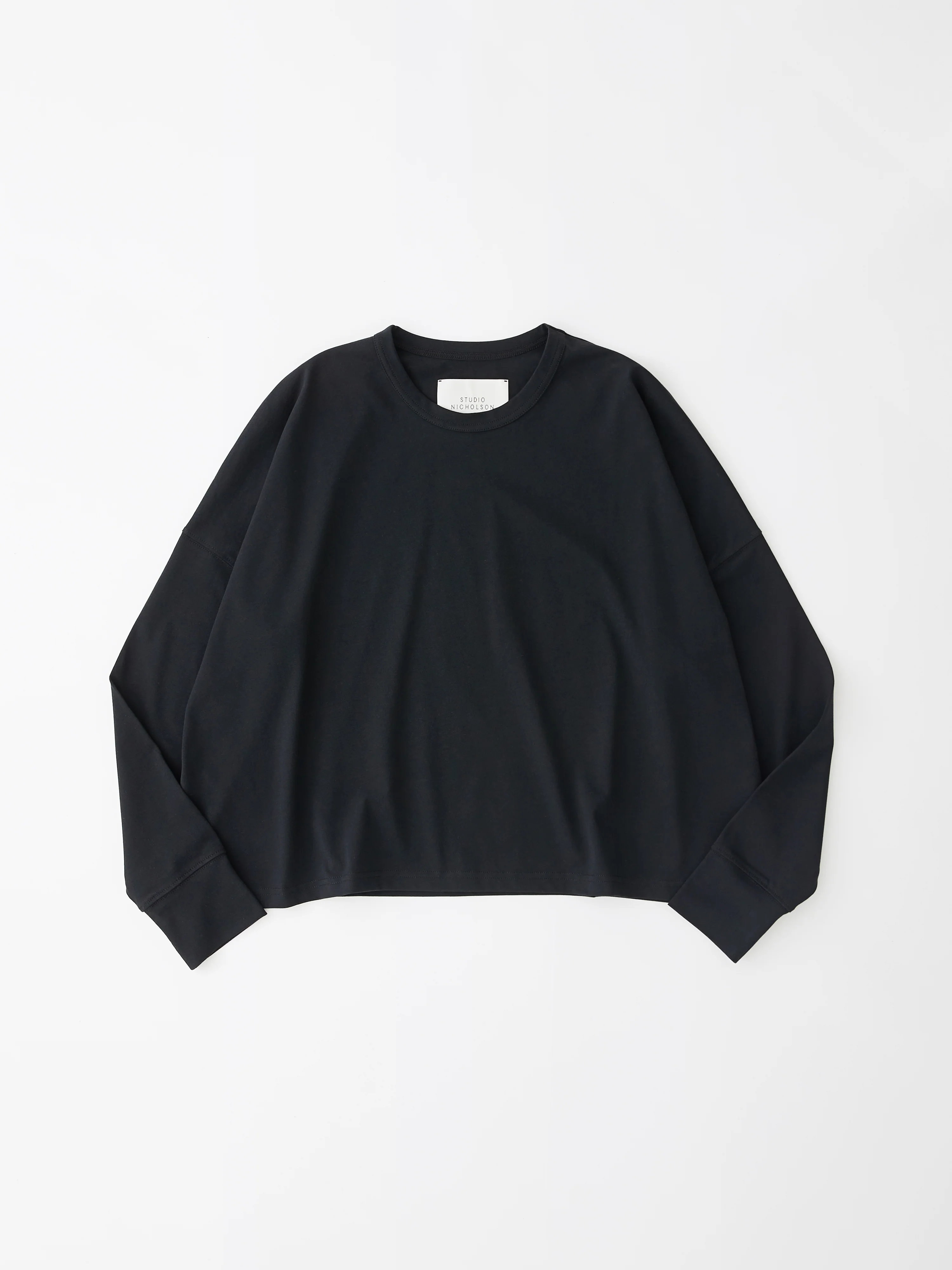 Loop Long Sleeve T-Shirt in Black - Image 6