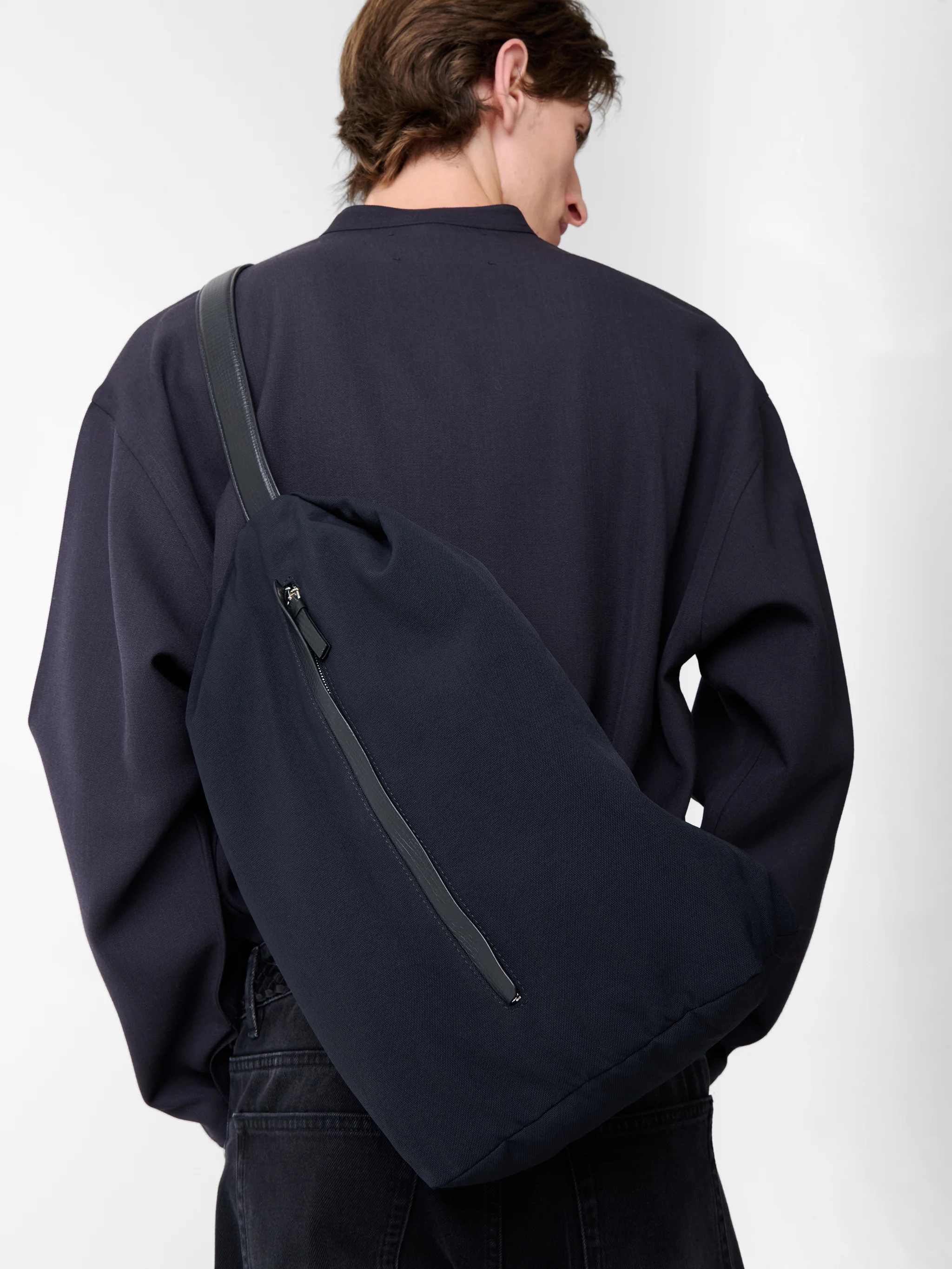 Cross Duffle Bag in Black - Image 3