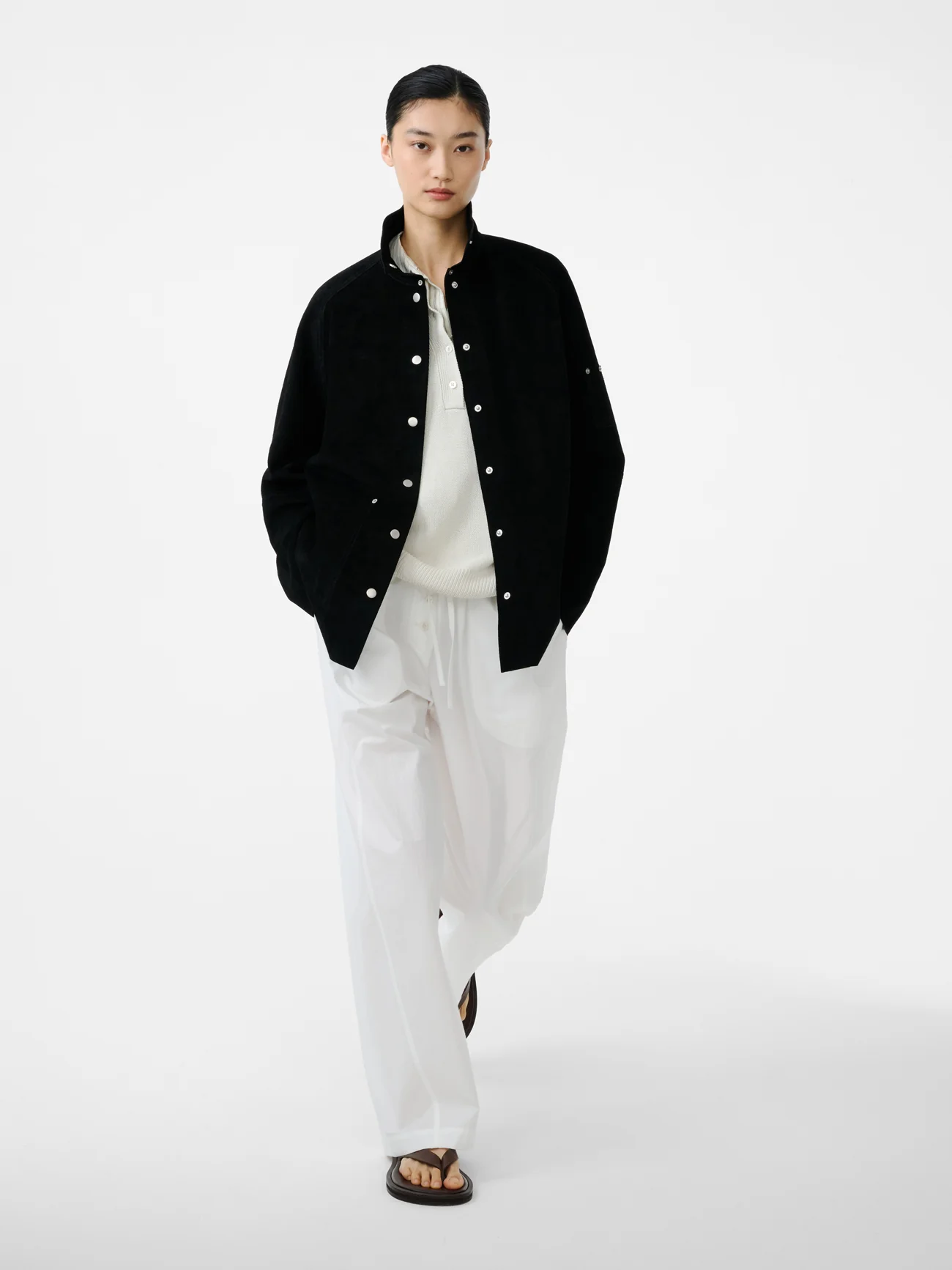 Dash Suede Jacket in Black