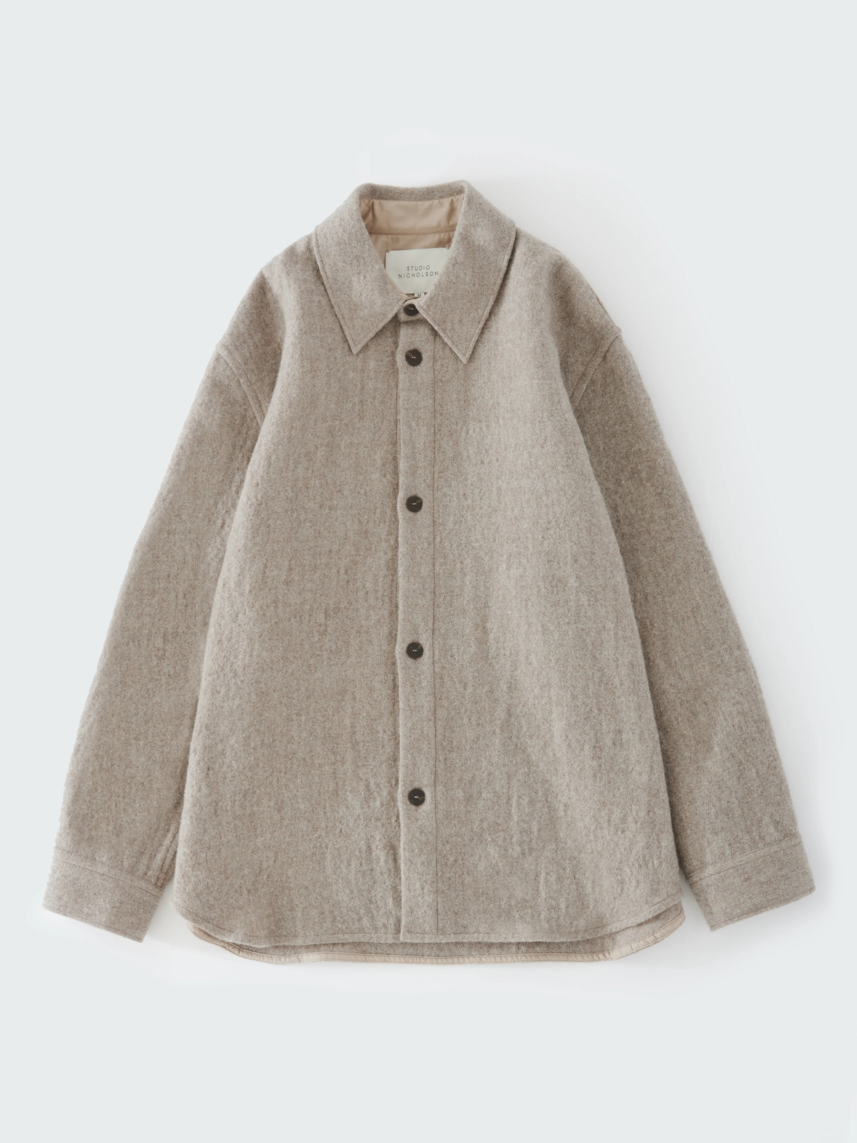 Deck Wool Shirt in Feather - Image 6