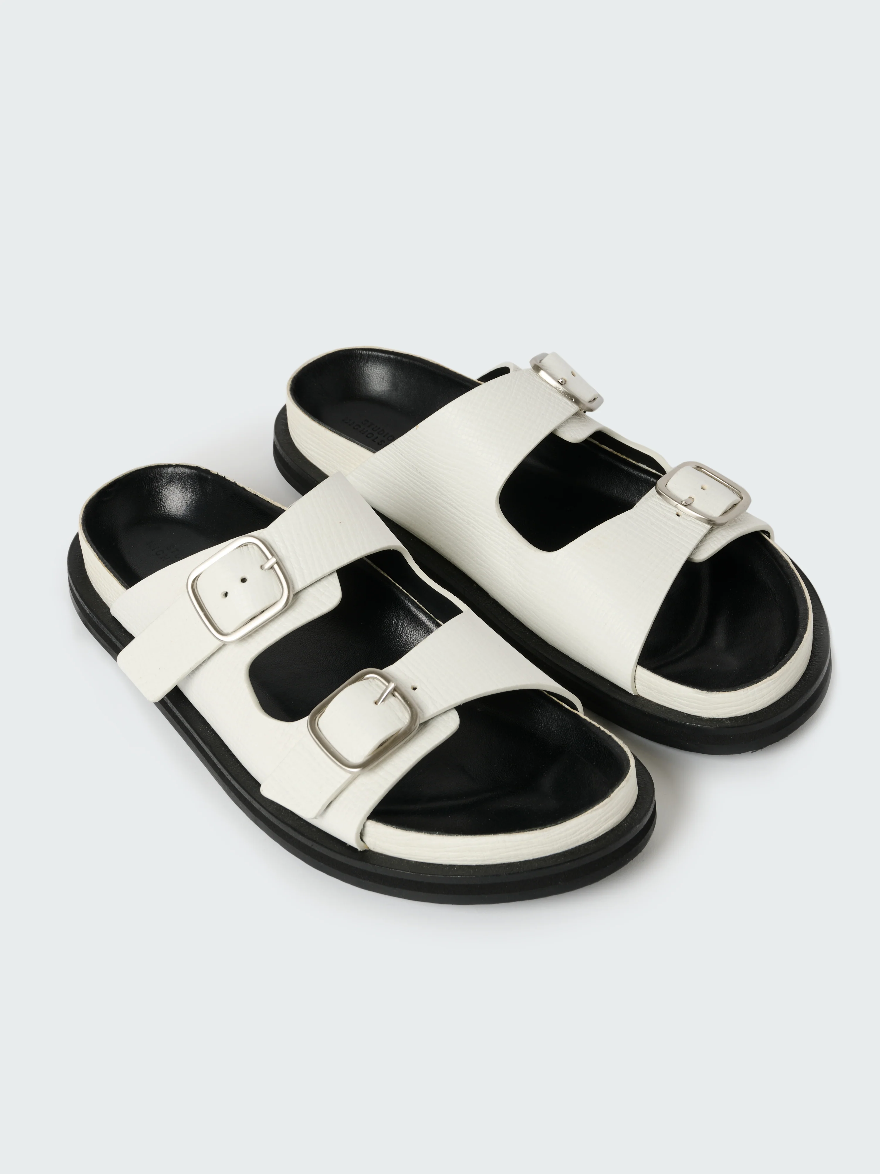 Denver Leather Sandal in Parchment - Image 4