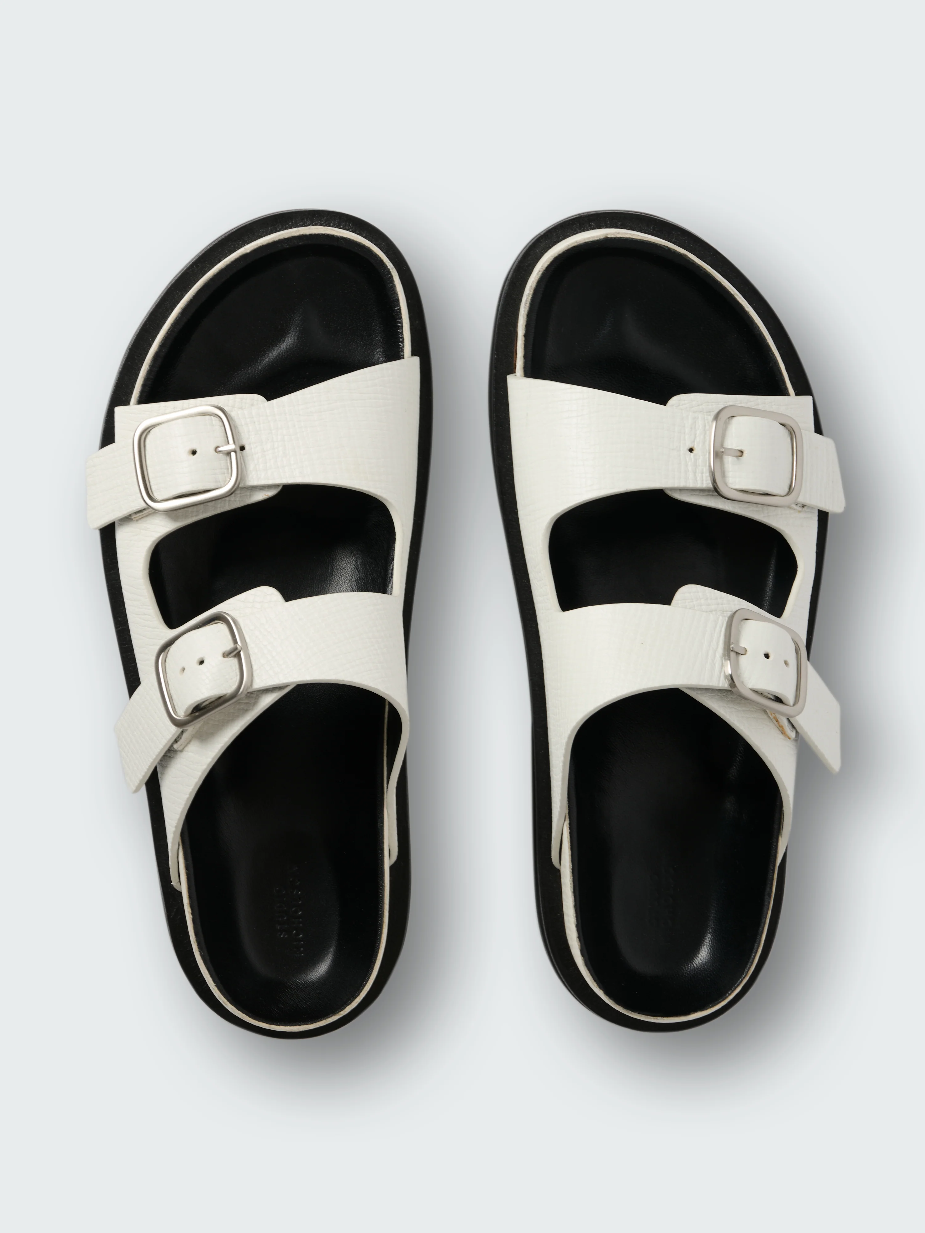 Denver Leather Sandal in Parchment - Image 6