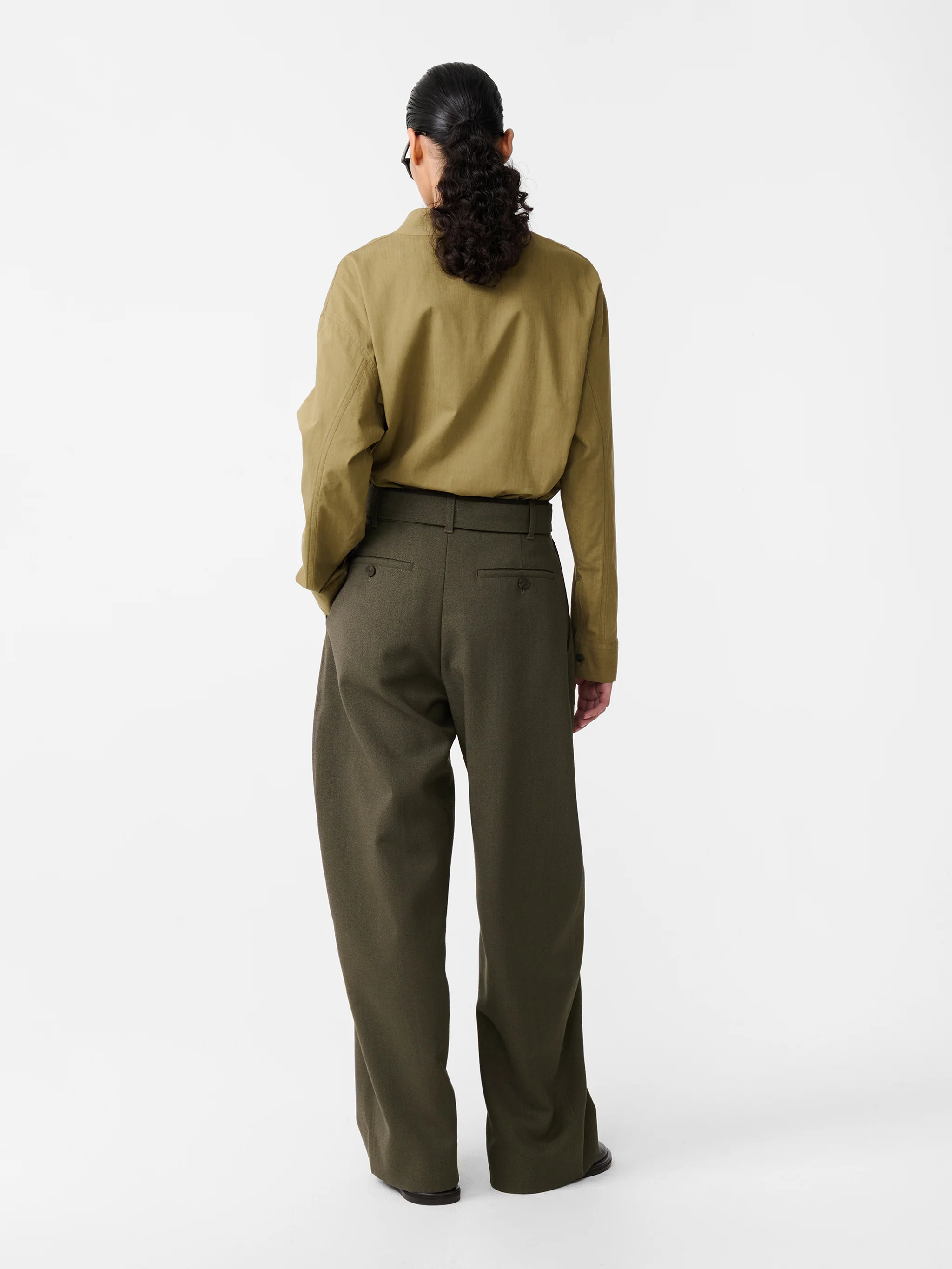 Dimas Shirt in Military Green - Image 5