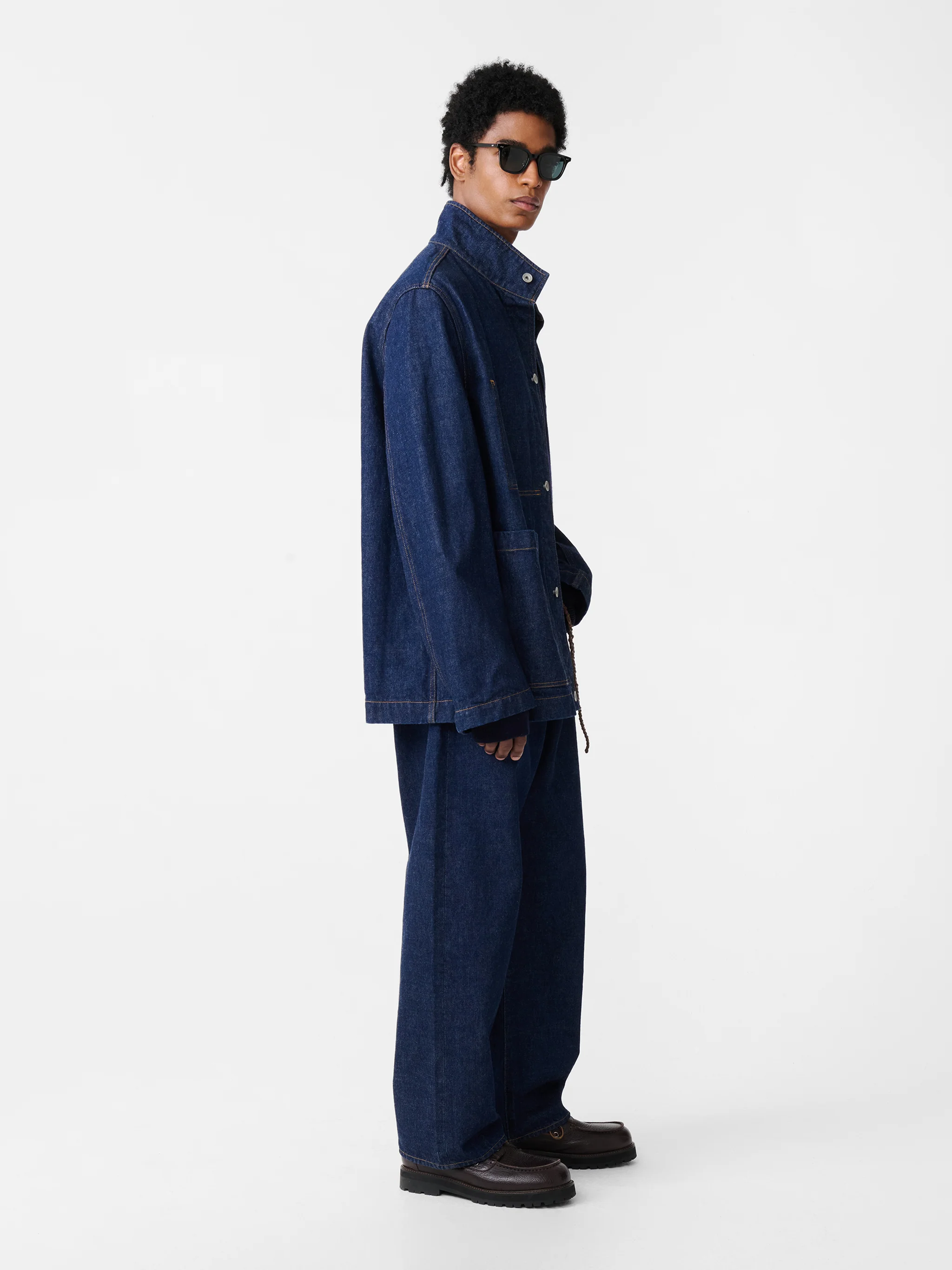 District Denim Jacket in Indigo Wash - Image 3