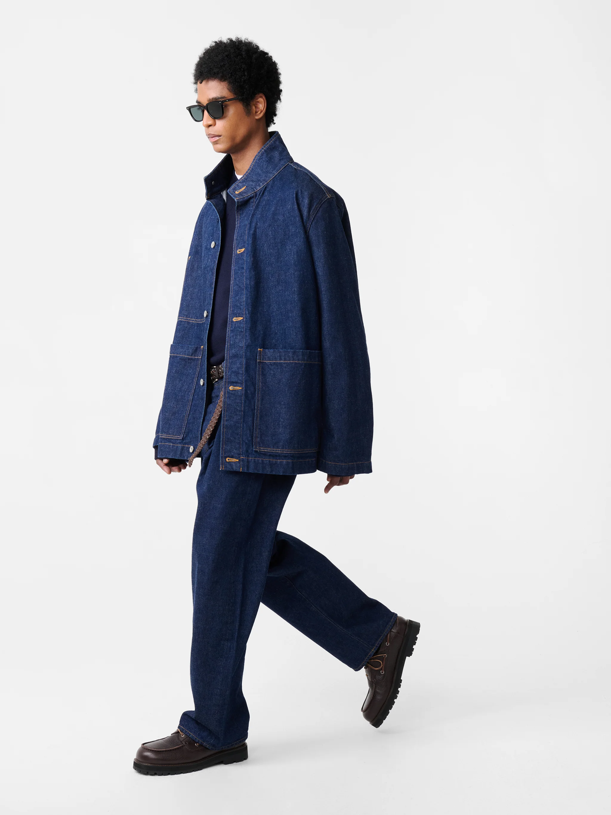 District Denim Jacket in Indigo Wash - Image 6
