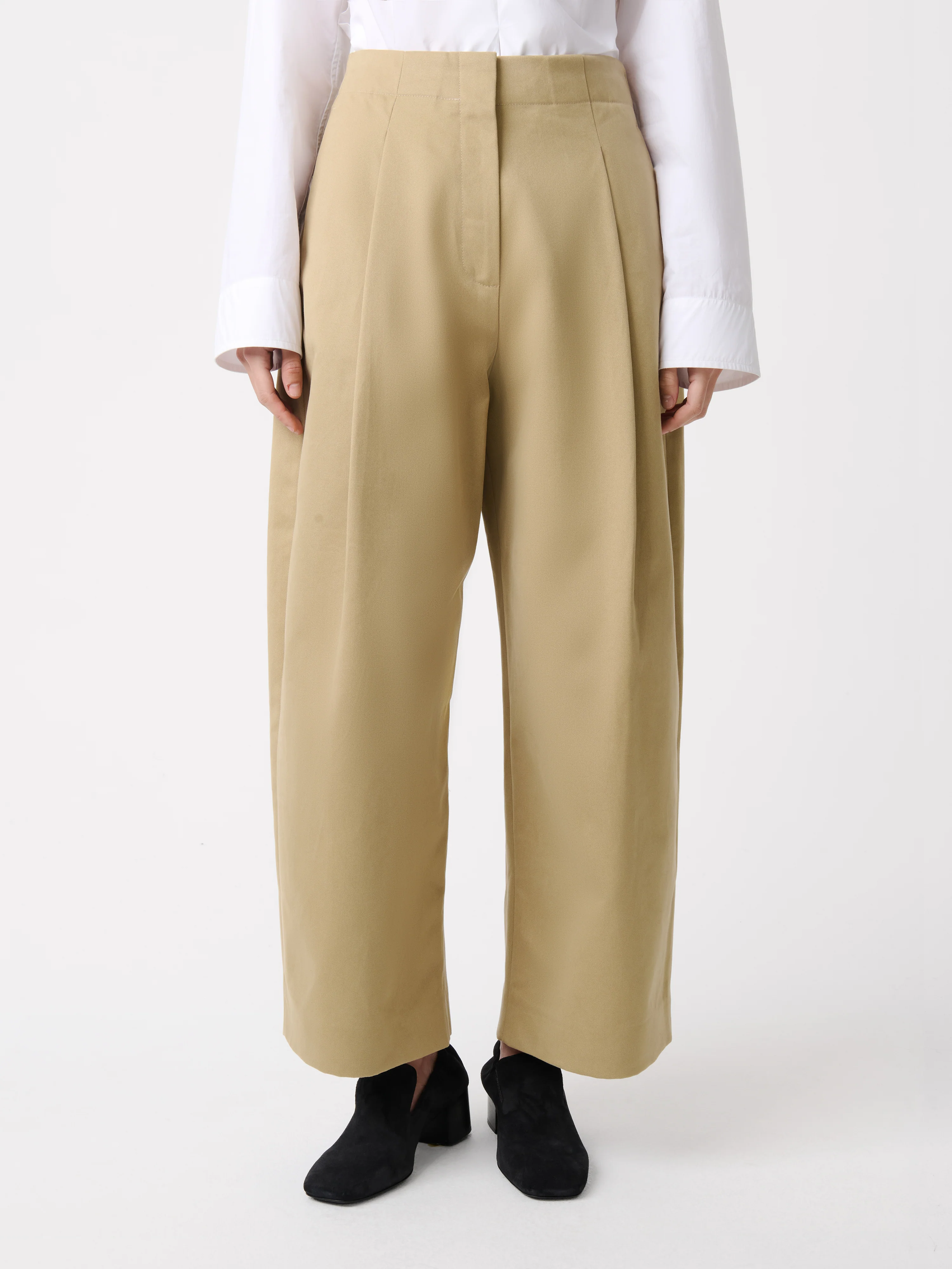 Dordoni Volume Pant in Tan - Image 4