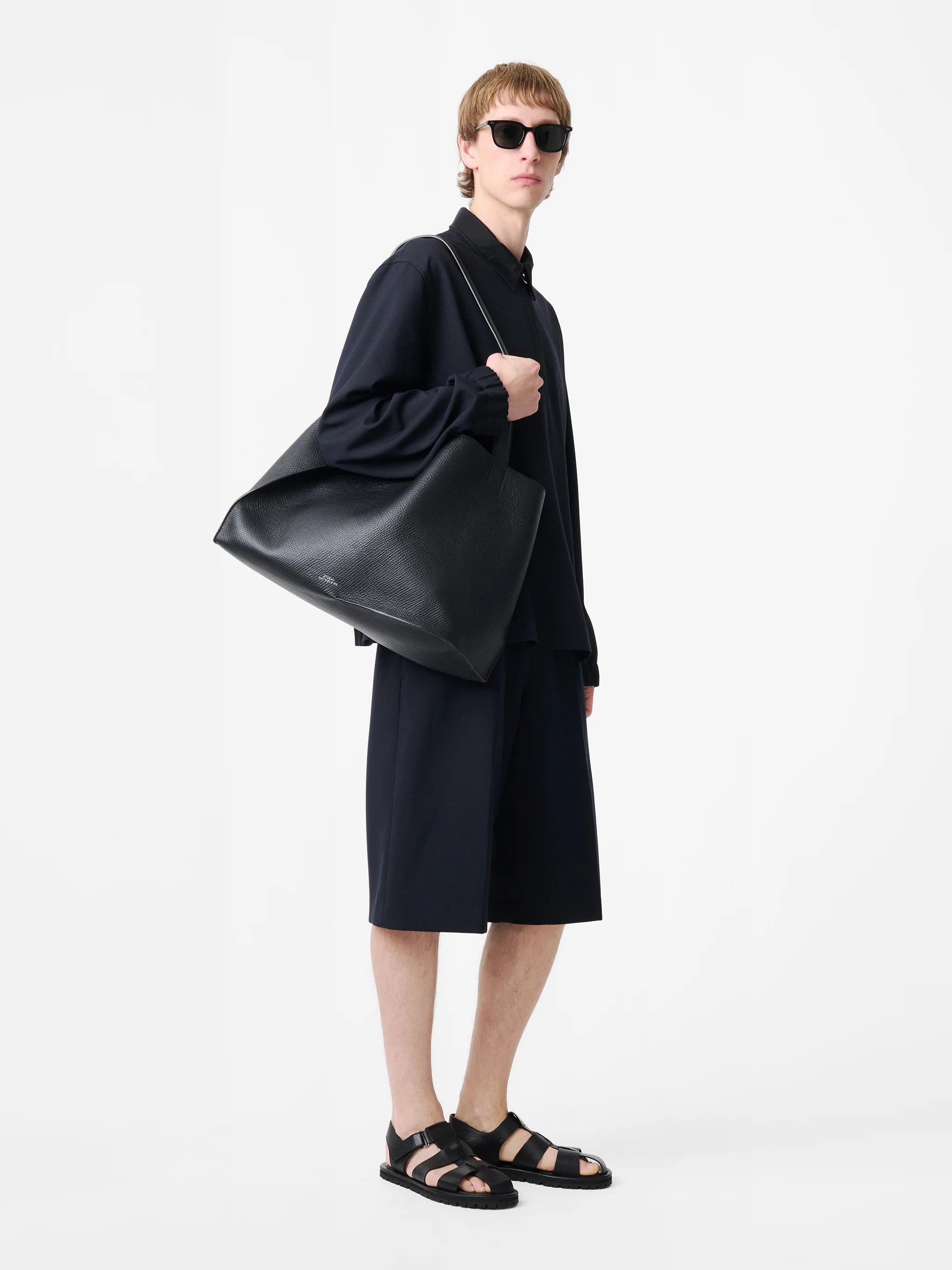 Doublet Leather Bag in Black - Image 3