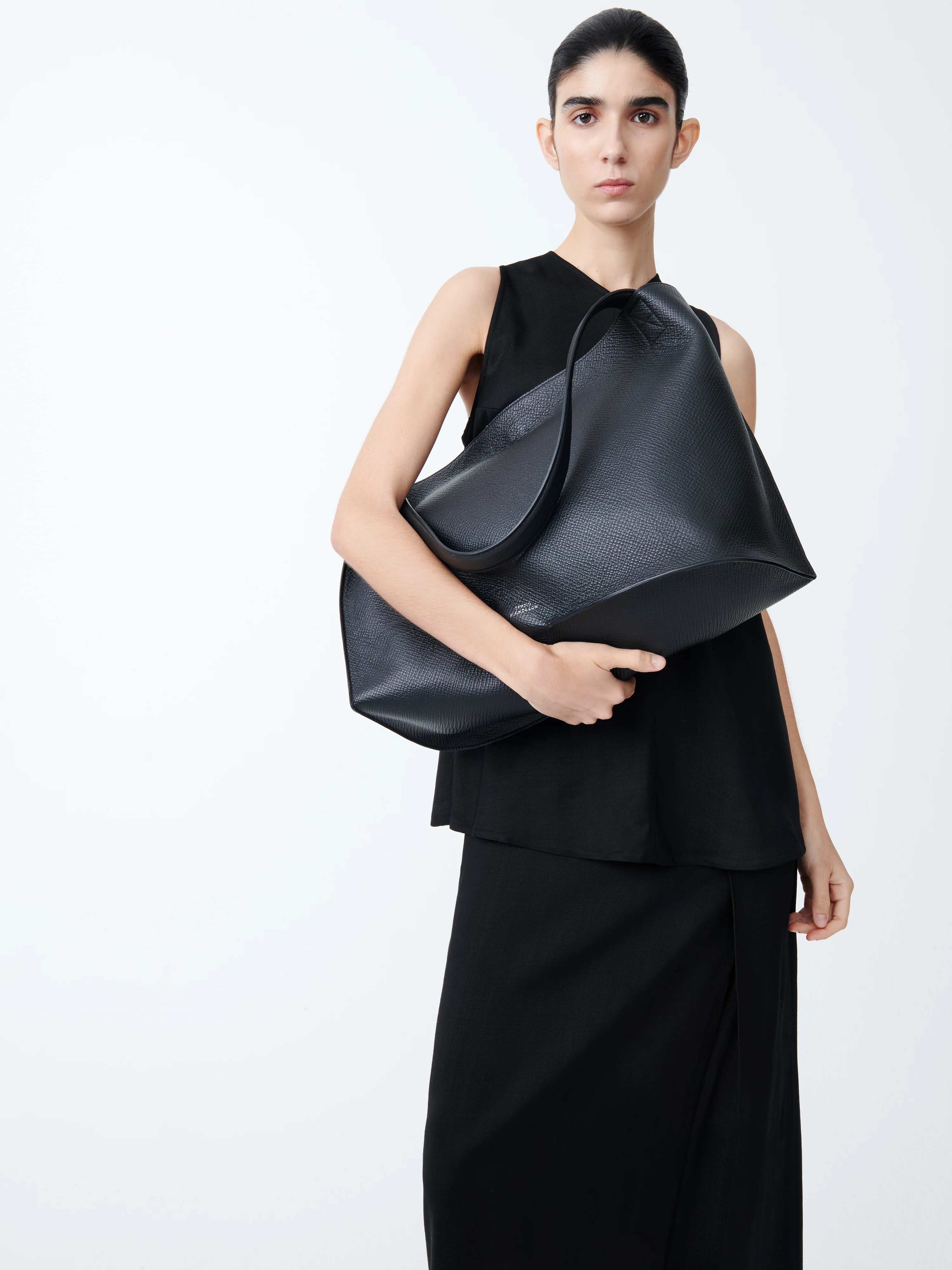 Doublet Leather Bag in Black - Image 5