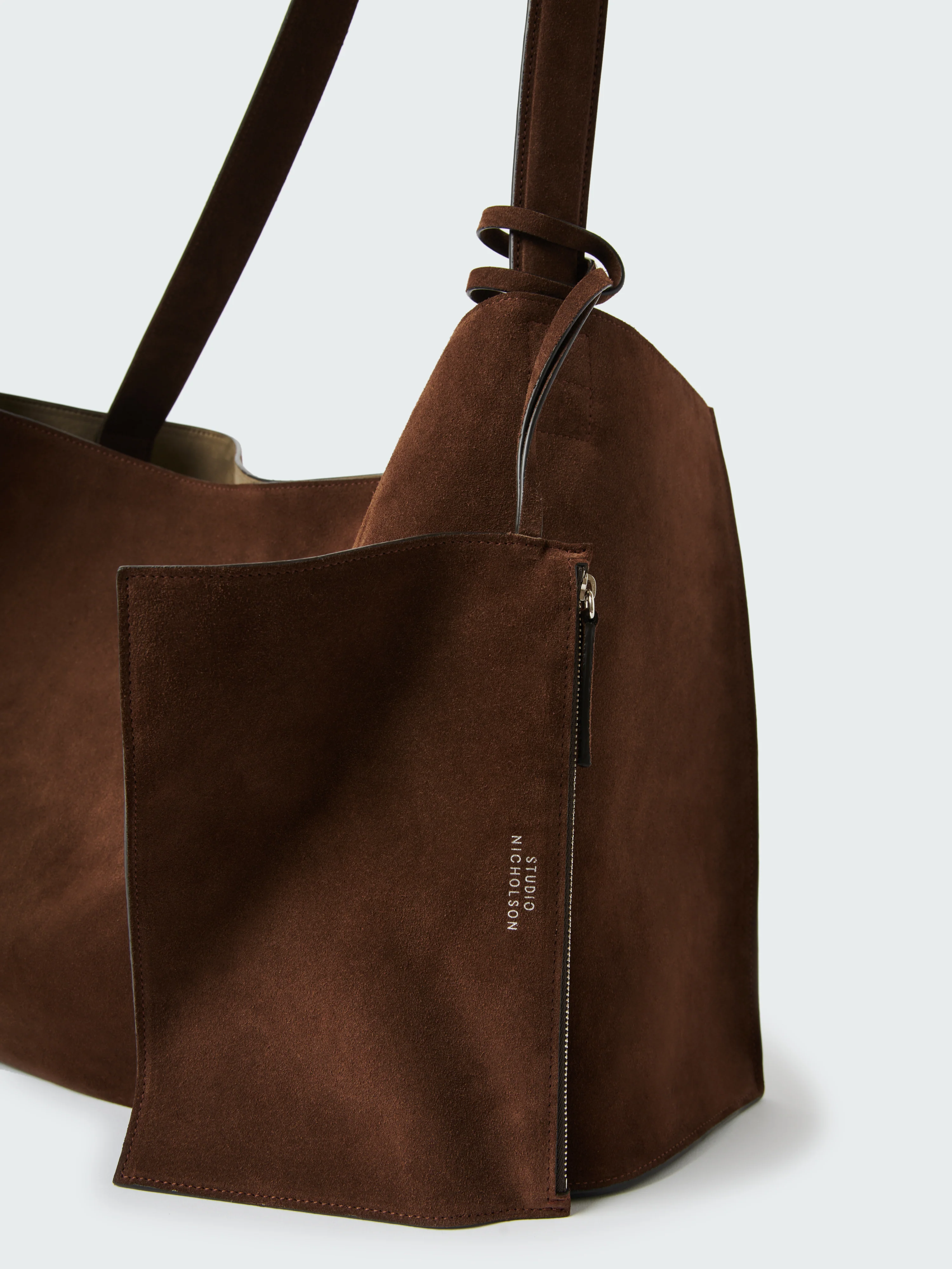 Doublet Suede Bag in Cocoa - Image 5