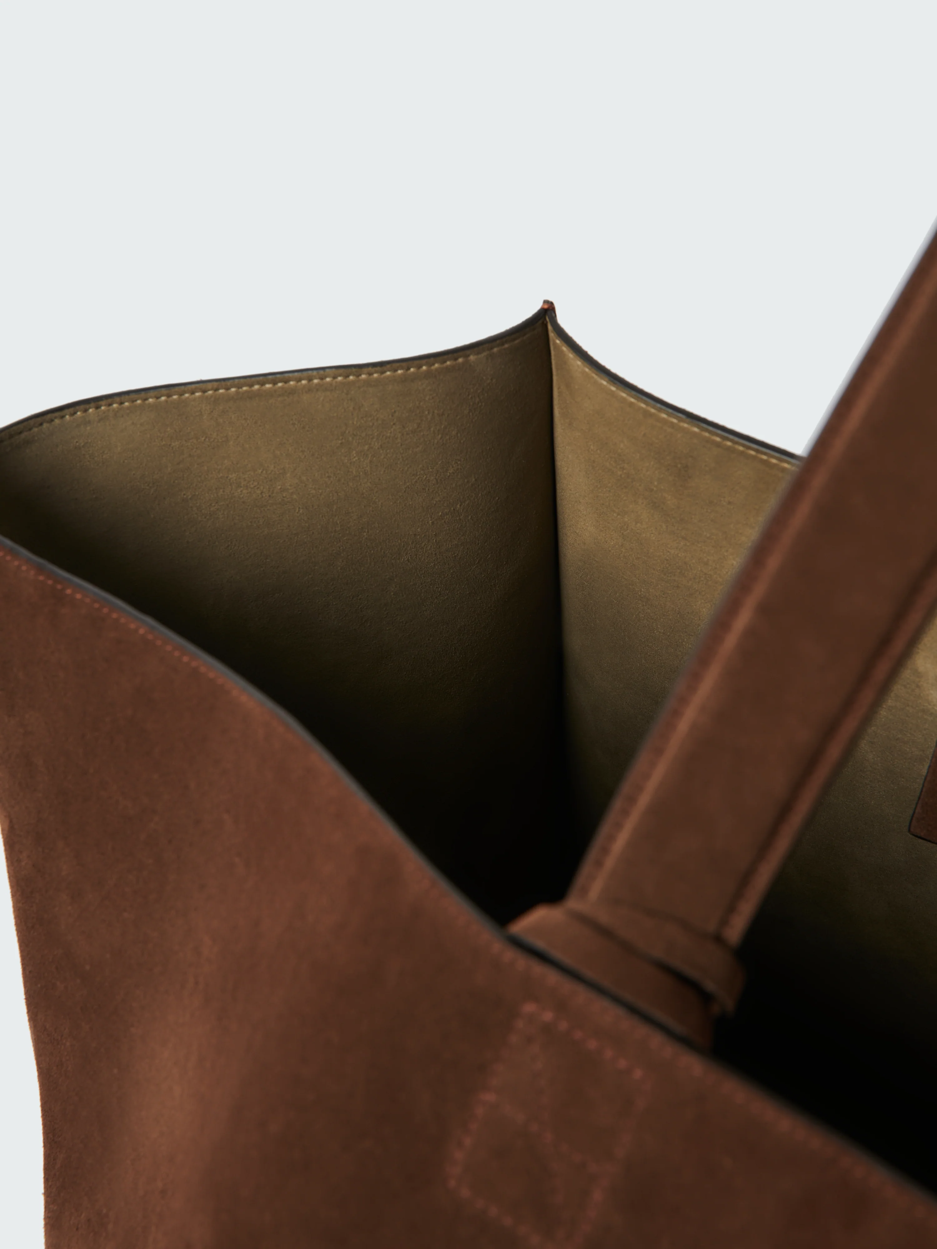 Doublet Suede Bag in Cocoa - Image 7