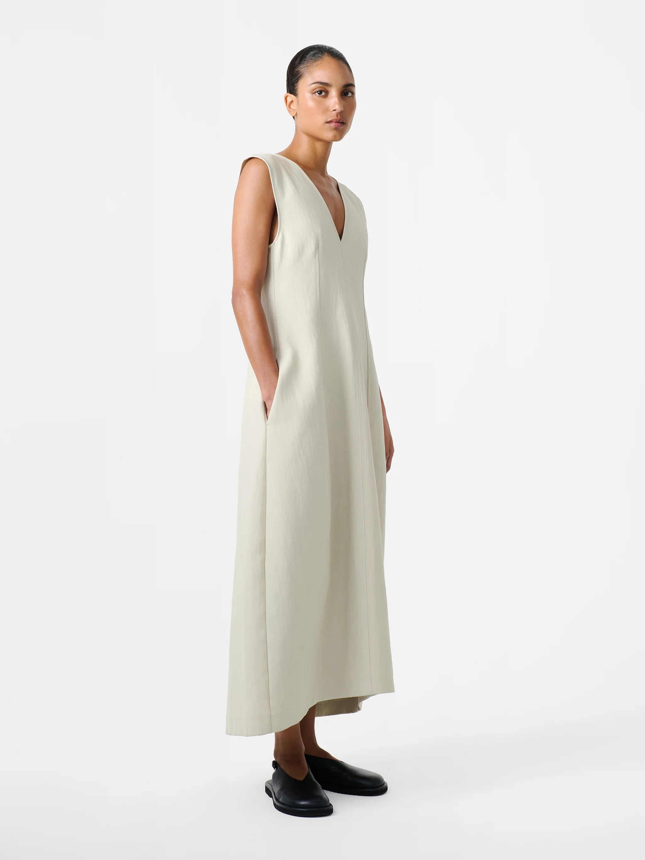 Enna Dress in Dove - Image 5