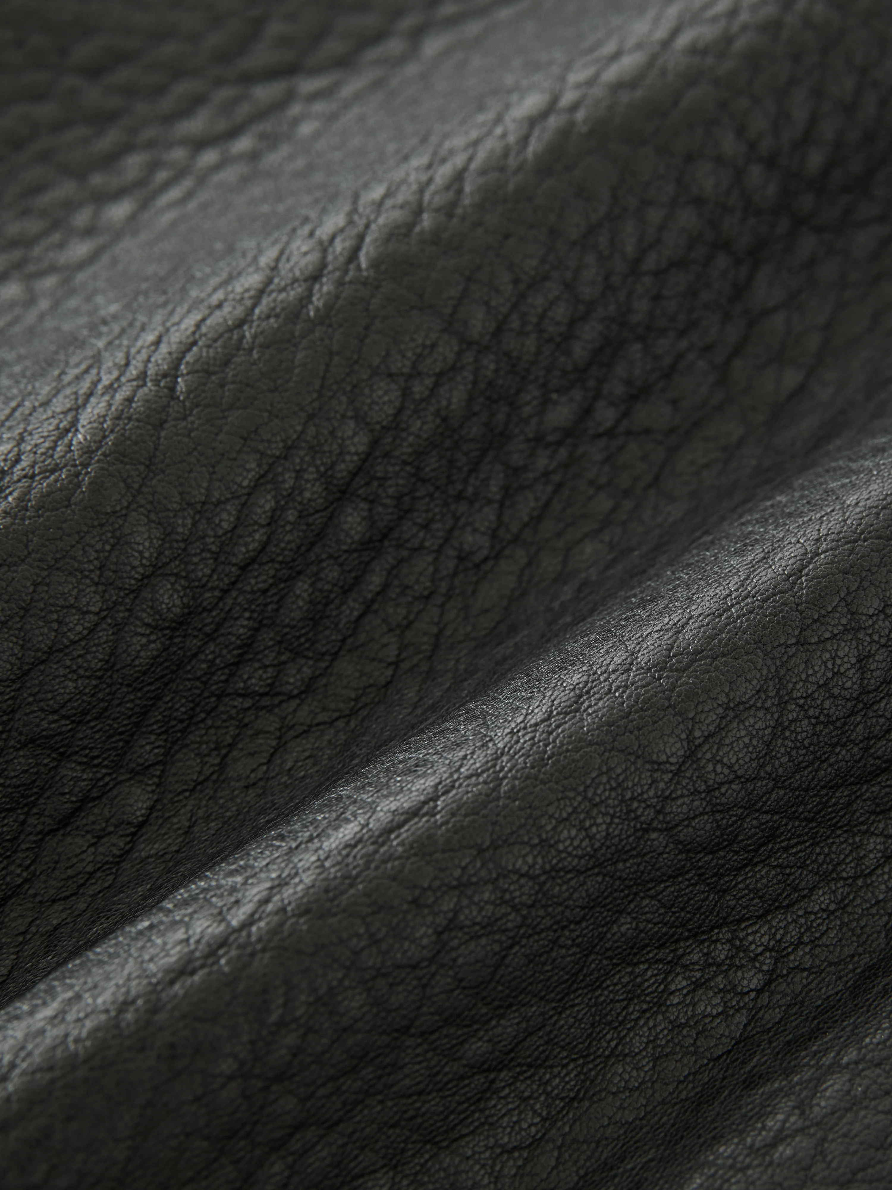 Erie Leather Jacket in Black - Image 9
