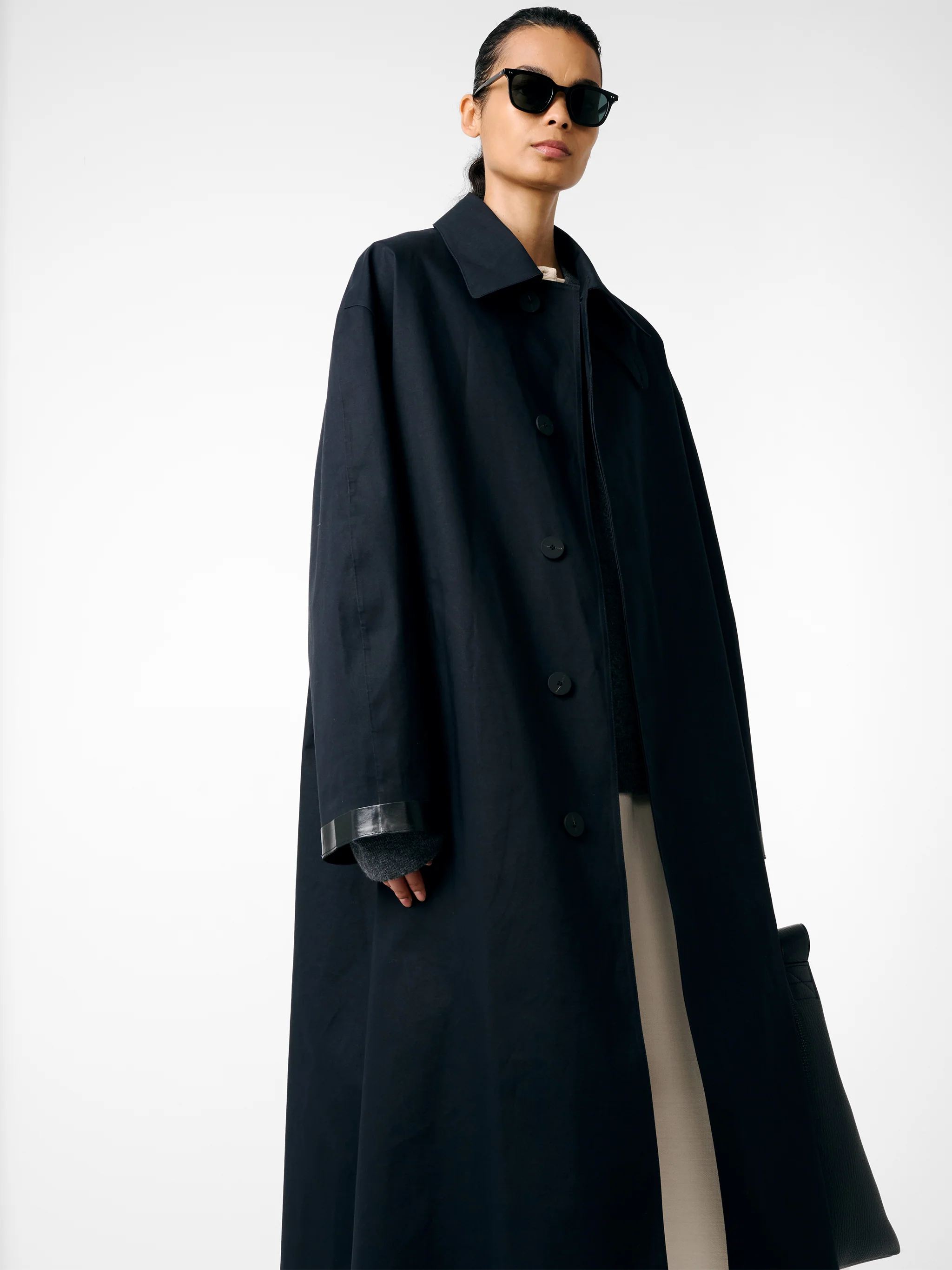 SN x Mackintosh Ettrick Mac Coat in Navy - Image 8