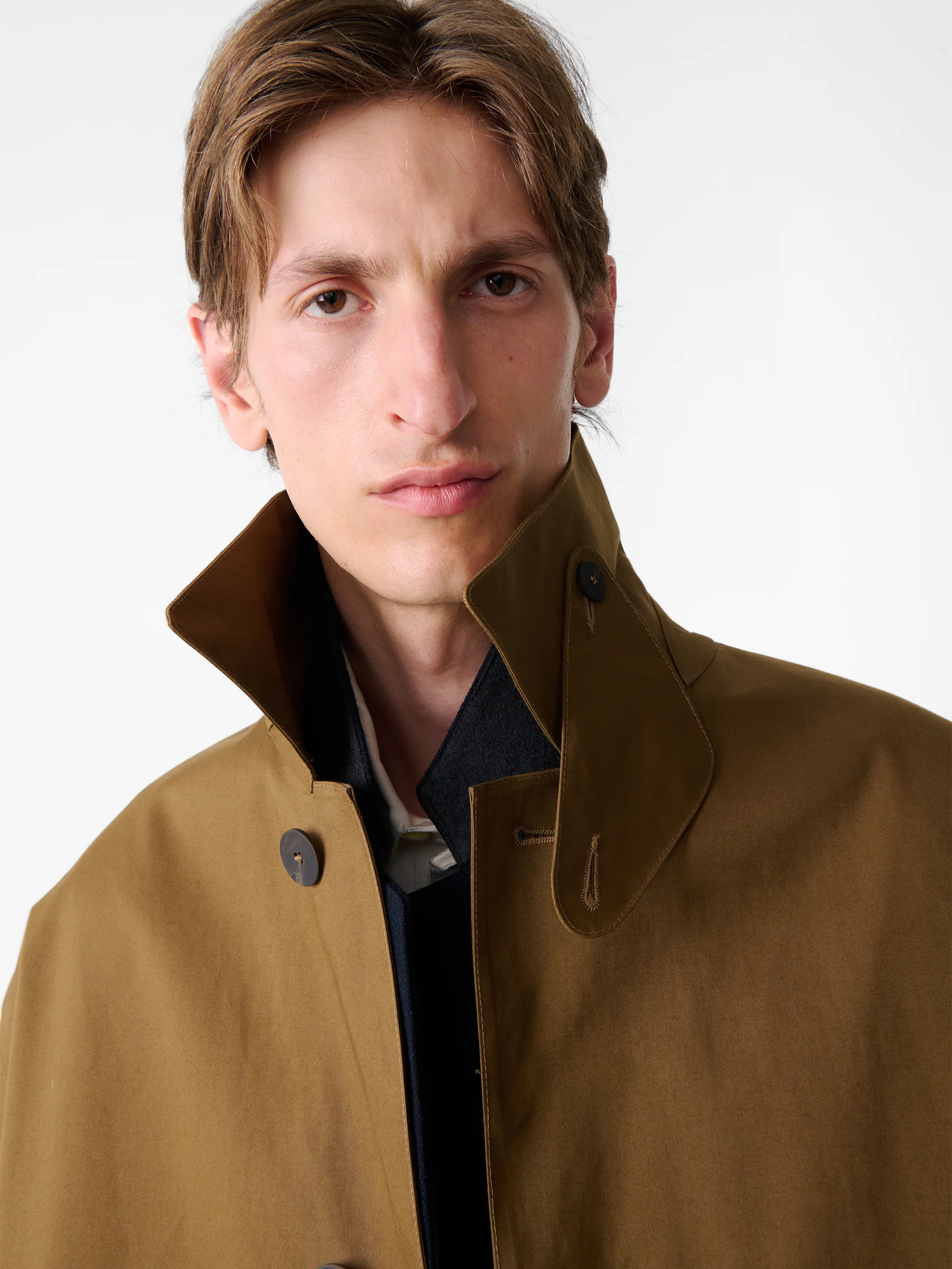 SN x Mackintosh Ettrick Mac Coat in Peat - Image 7