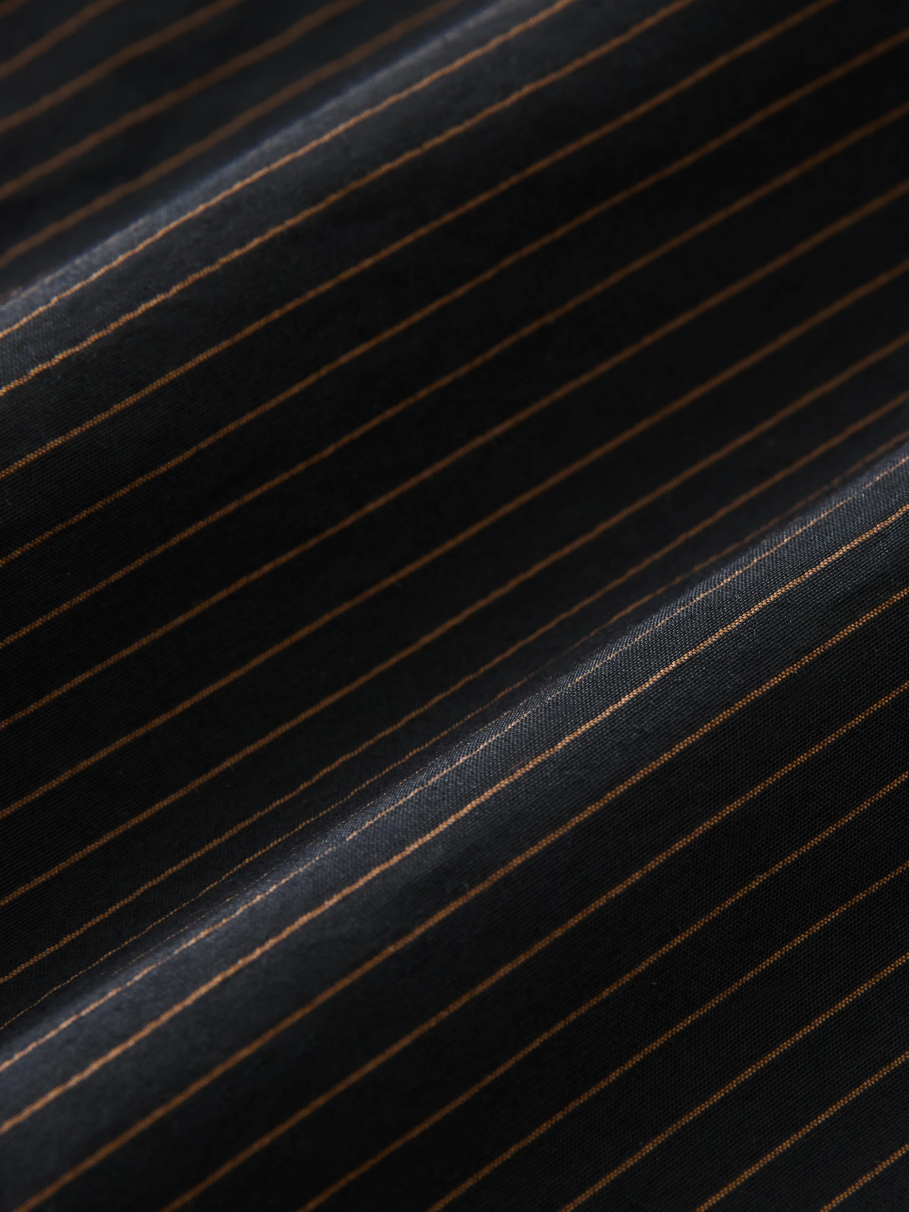 Faber Stripe Shirt in Darkest Navy / Almond - Image 9