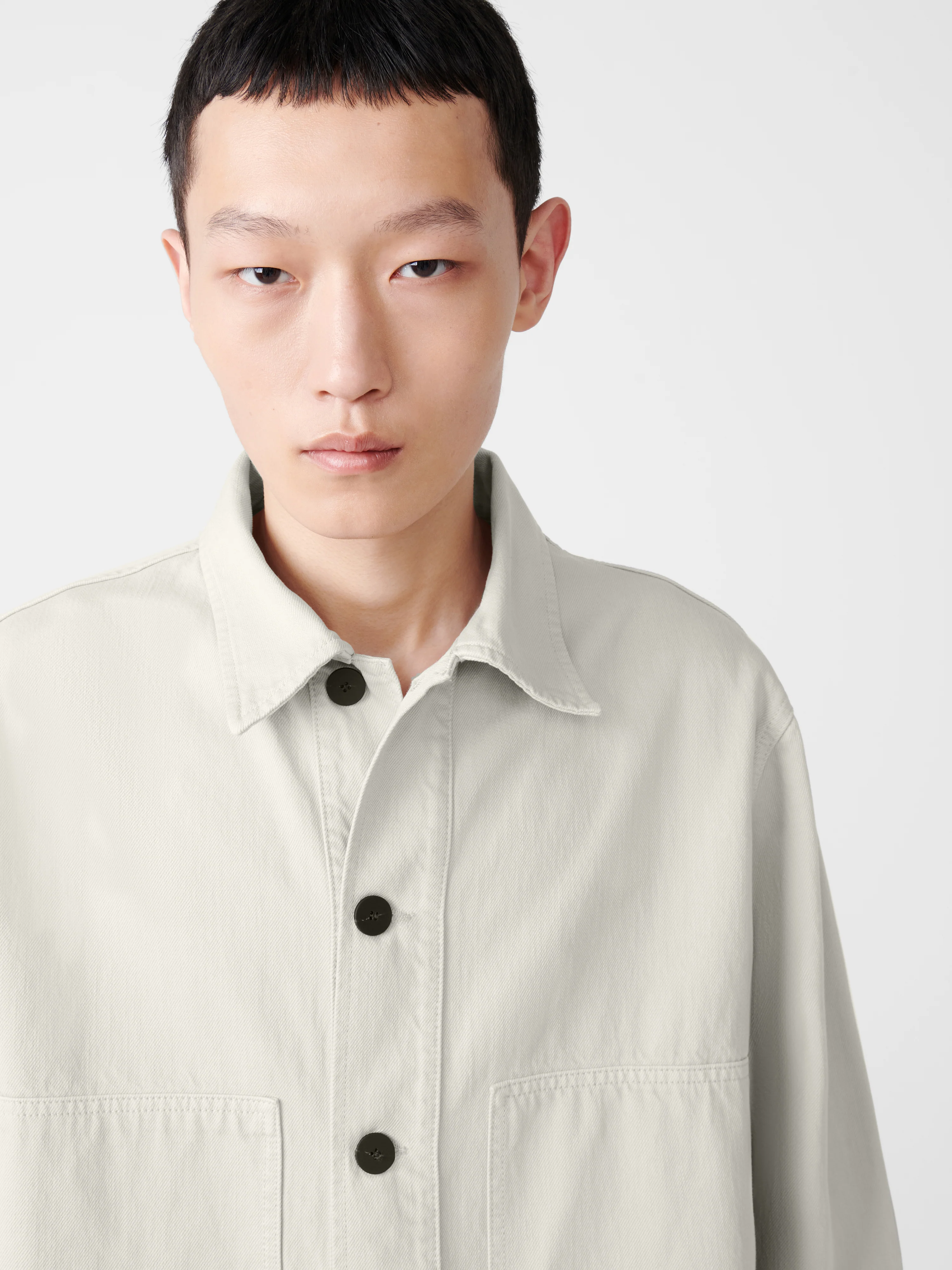 Graph Denim Jacket in Bone Grey - Image 2