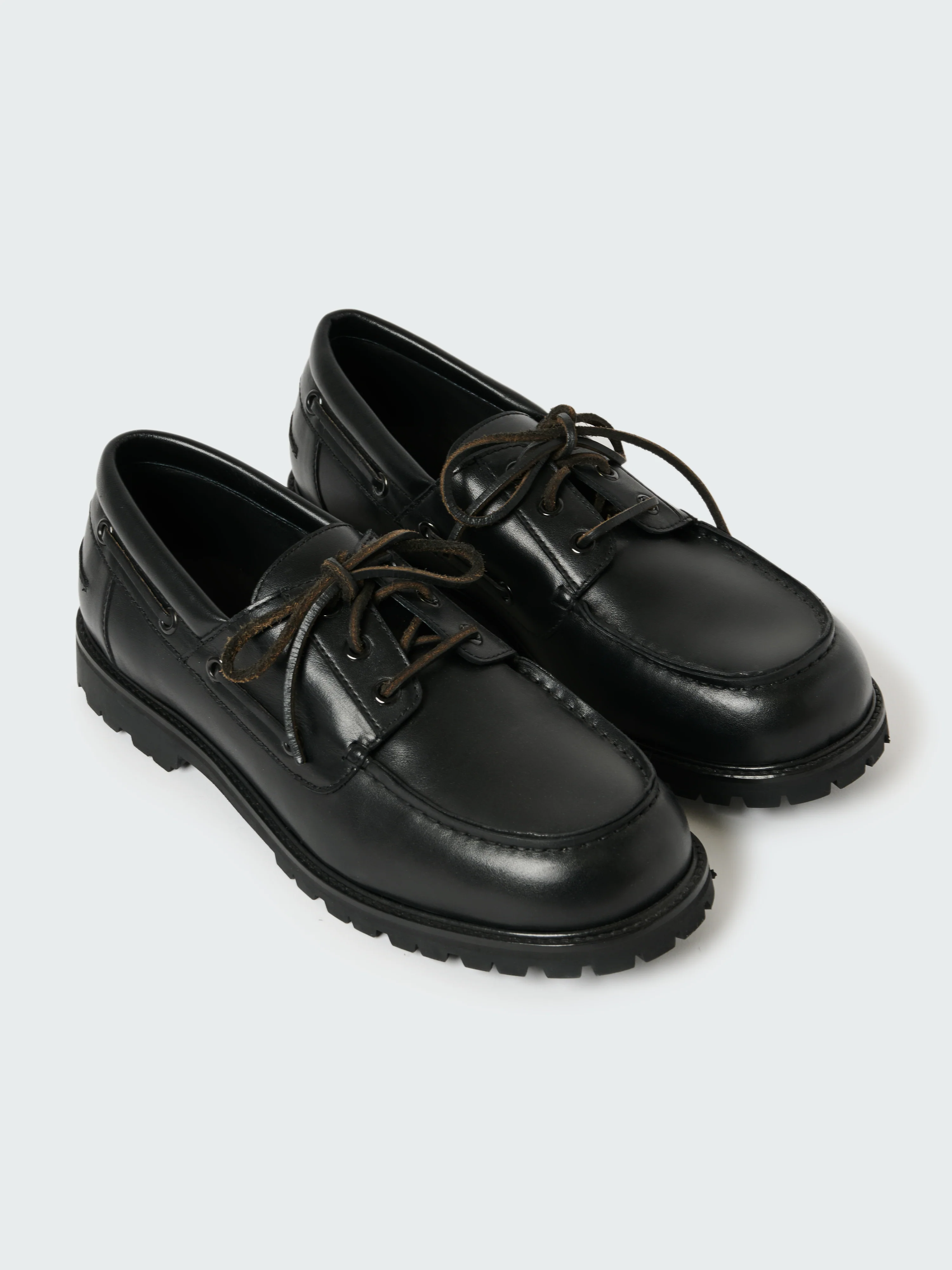 Guston Leather Shoe in Black - Image 3