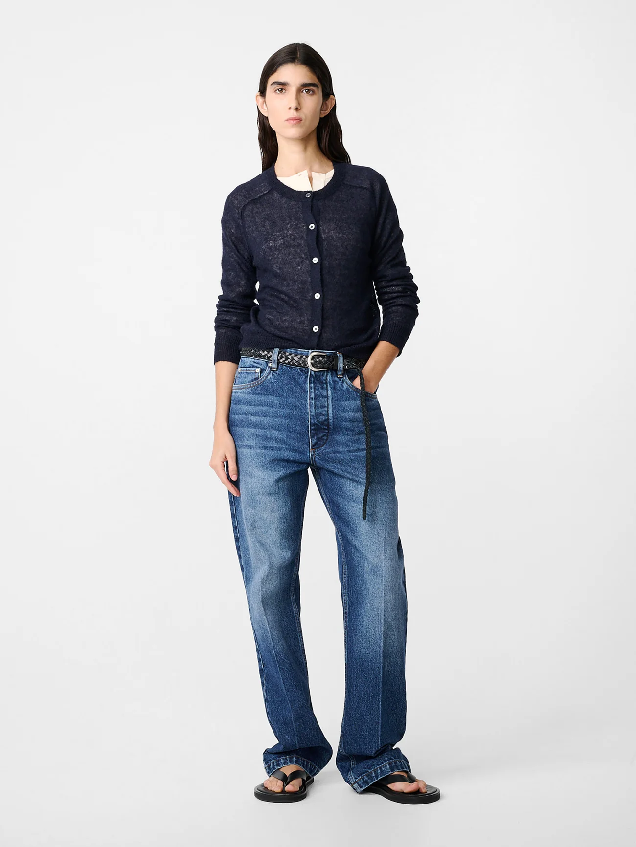 Iska Knit in Navy - Image 3