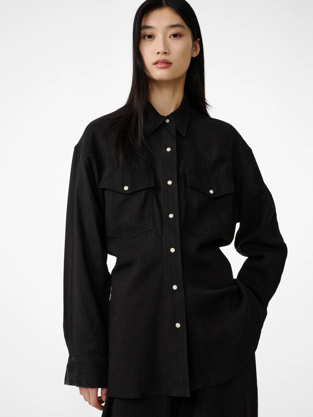 Krauss Shirt in Espresso - Image 3