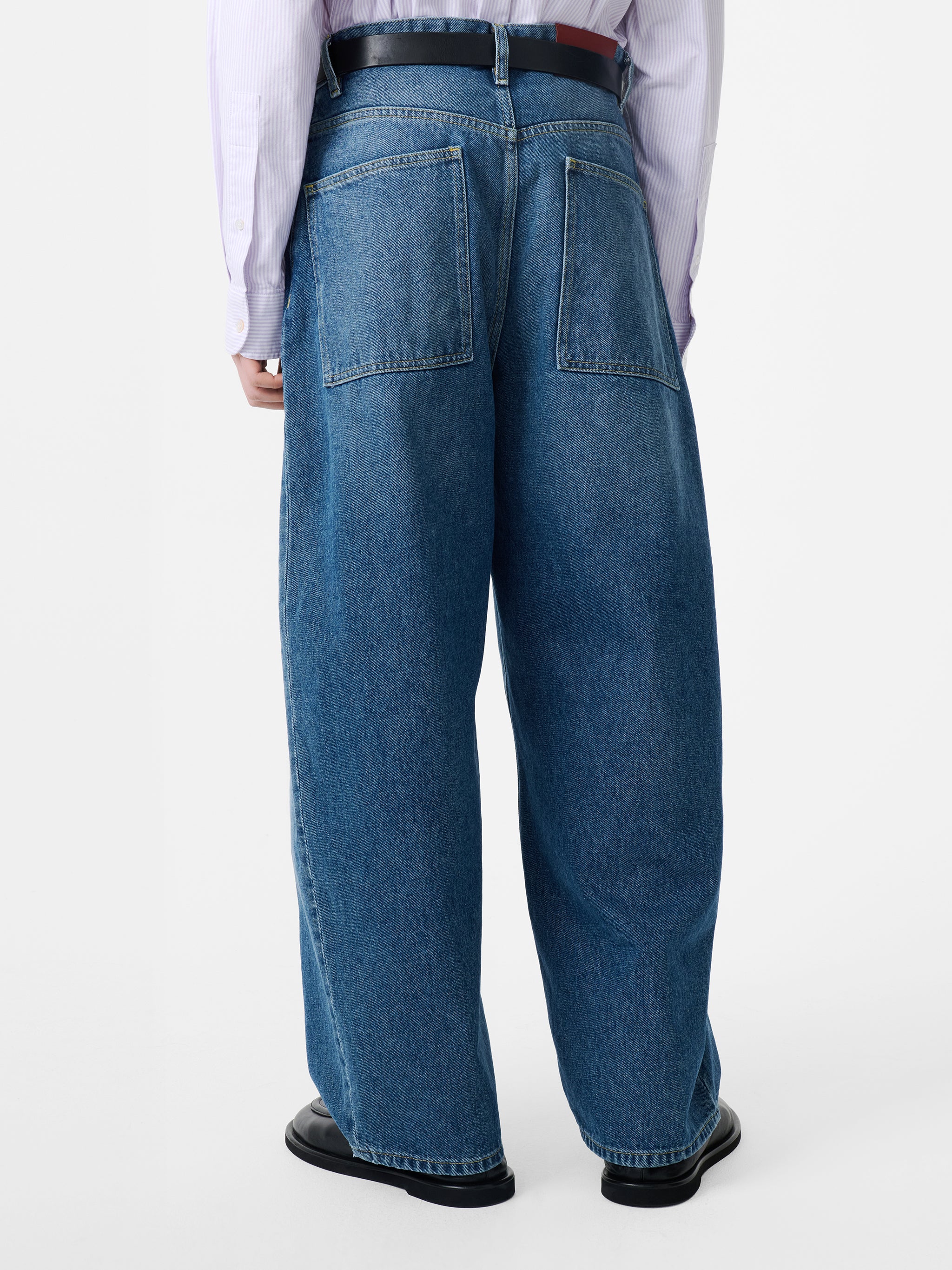 Land Denim Pant in Worn Wash Indigo - Image 4
