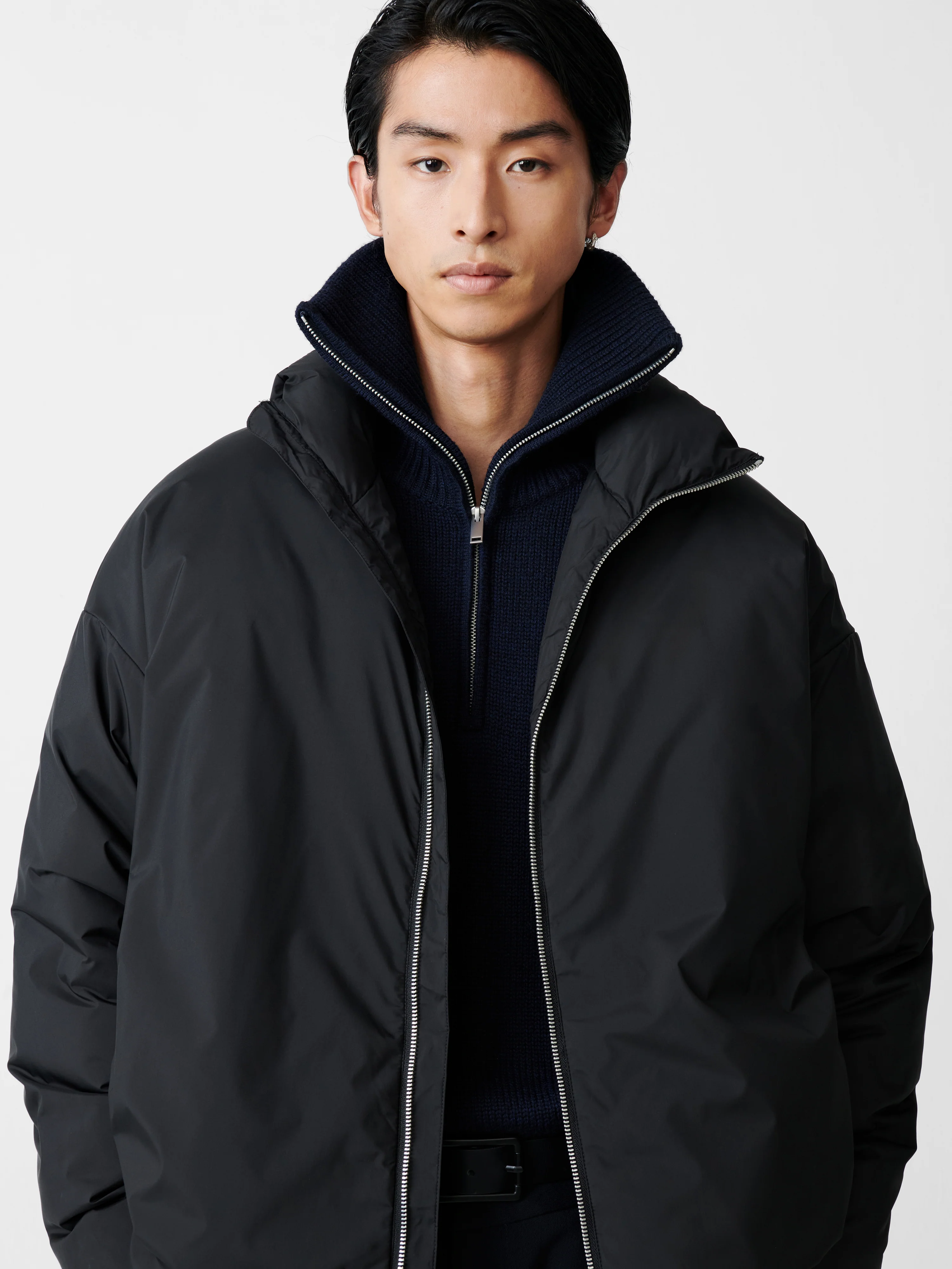 Loft Down Jacket in Black - Image 2