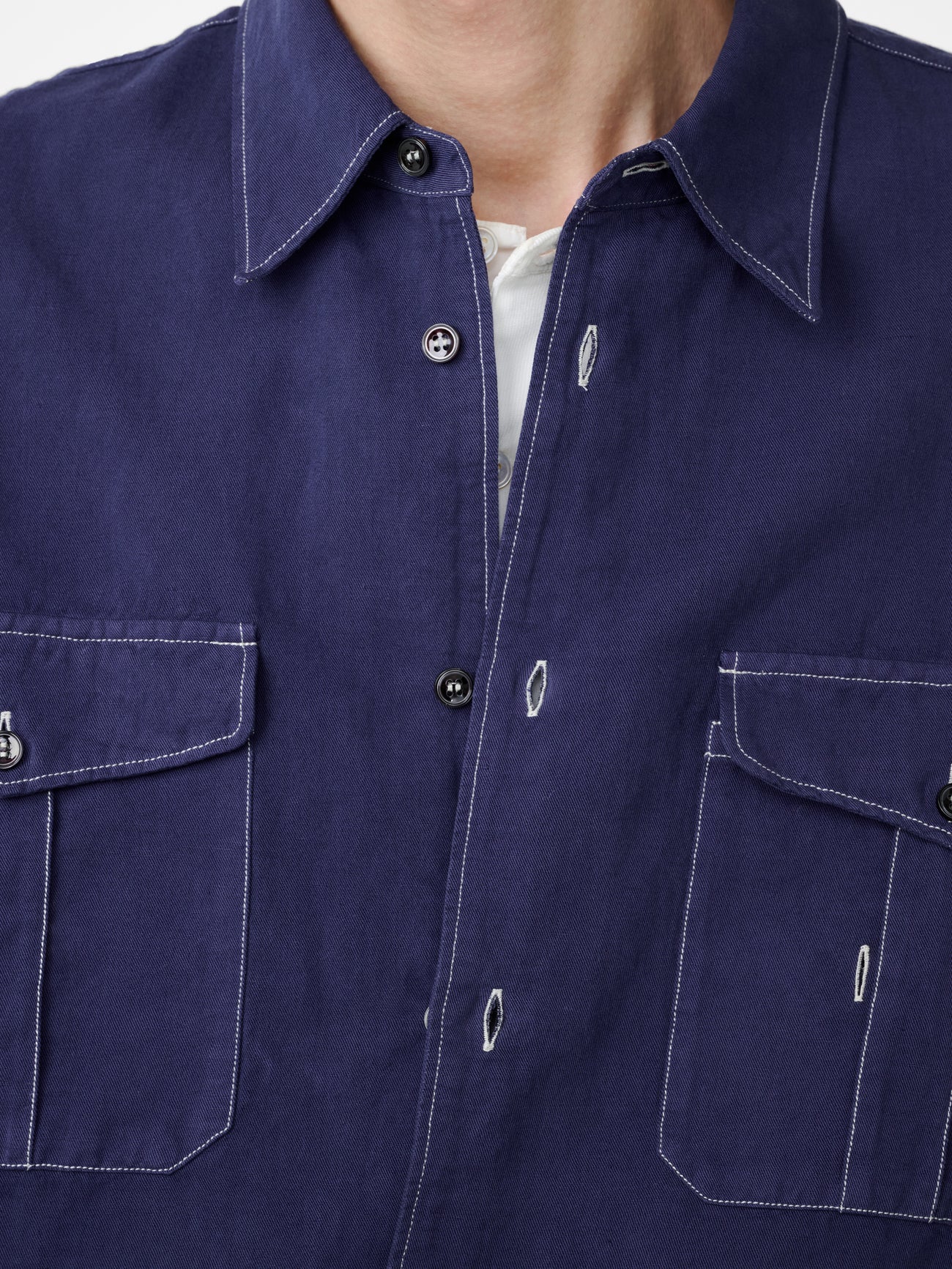 Louro Shirt in Indigo - Image 10