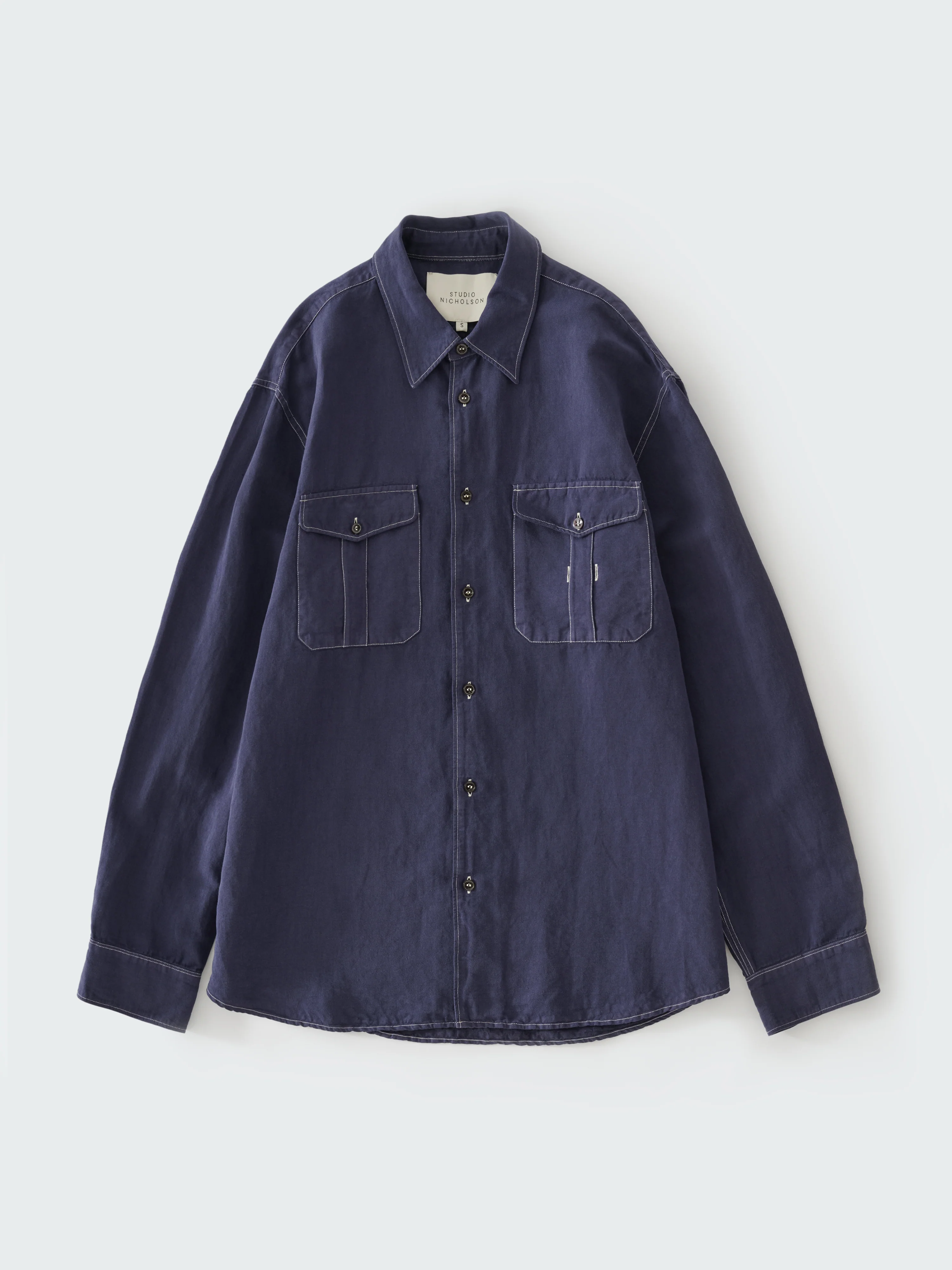 Louro Shirt in Indigo - Image 11
