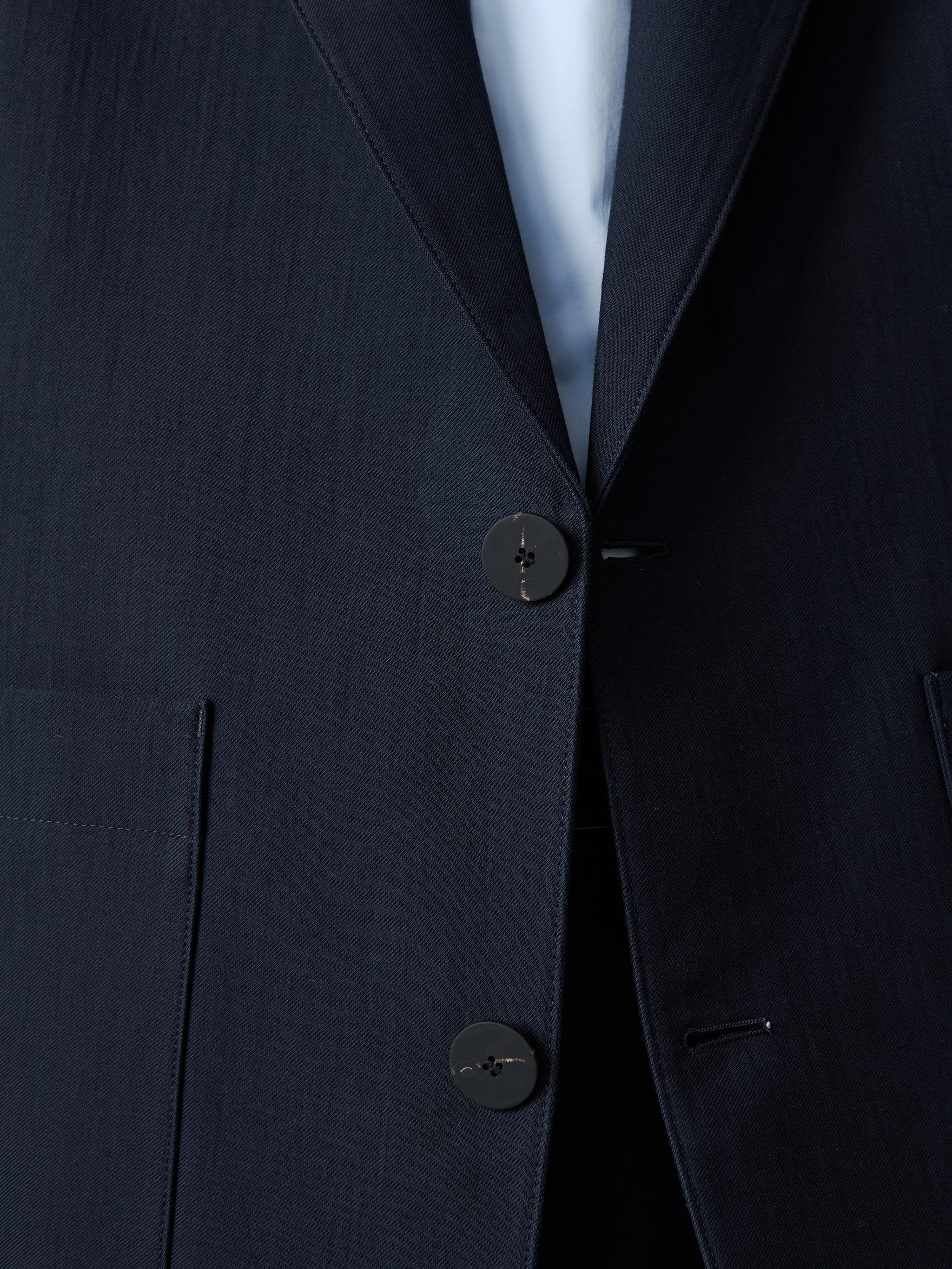Men's Conde Double Cotton Jacket in Darkest Navy - Image 5