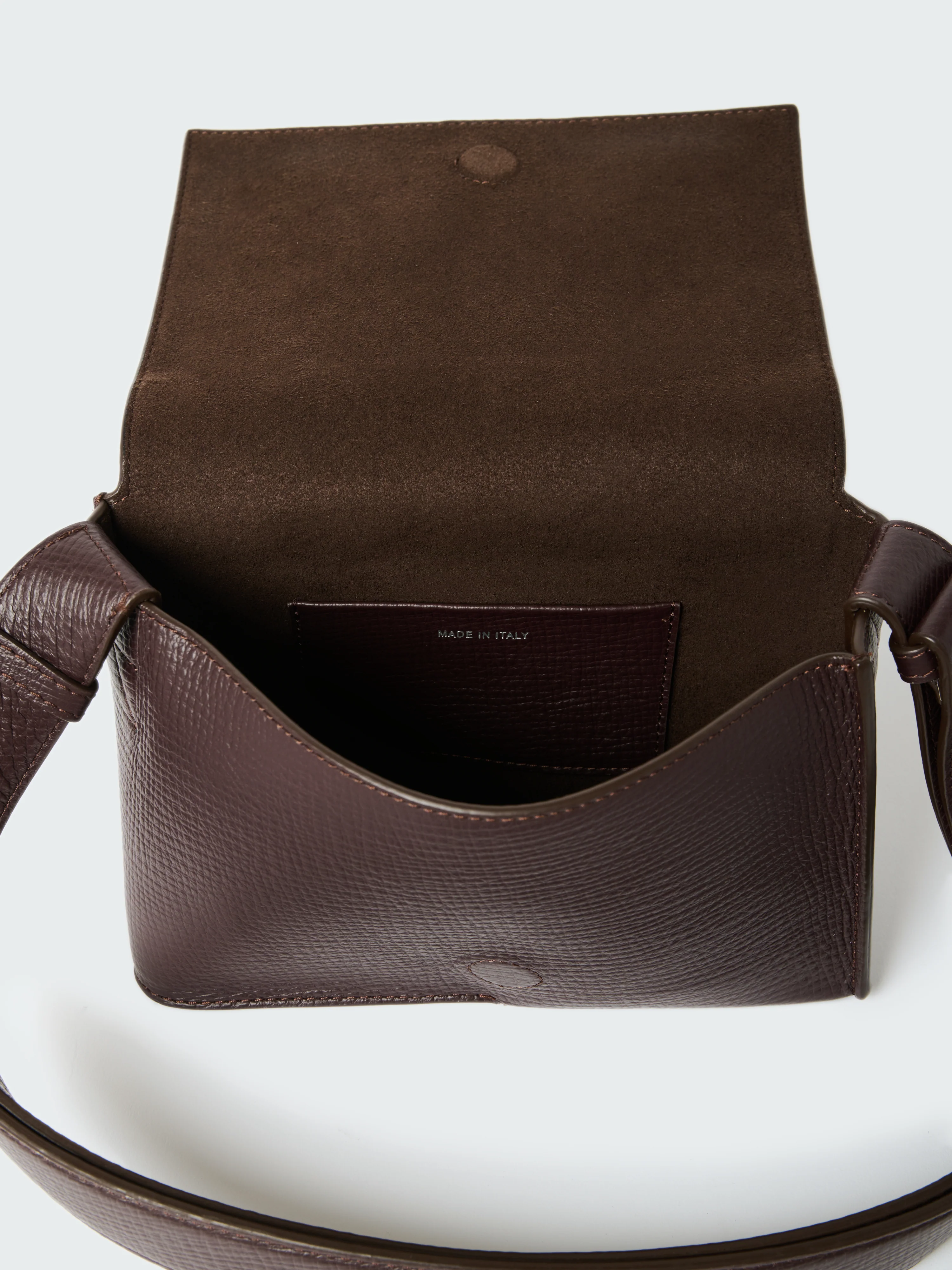 Meshi Mini Leather Bag in Conker - Image 7