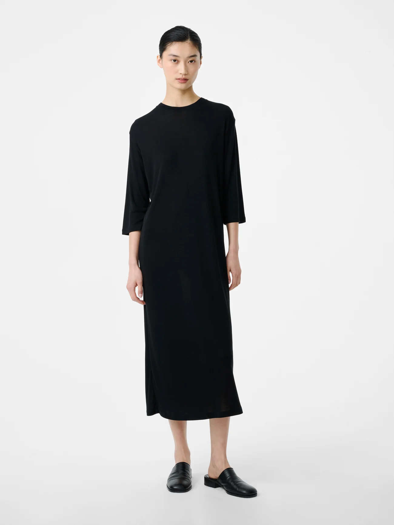Milner Jersey Dress in Black - Image 4