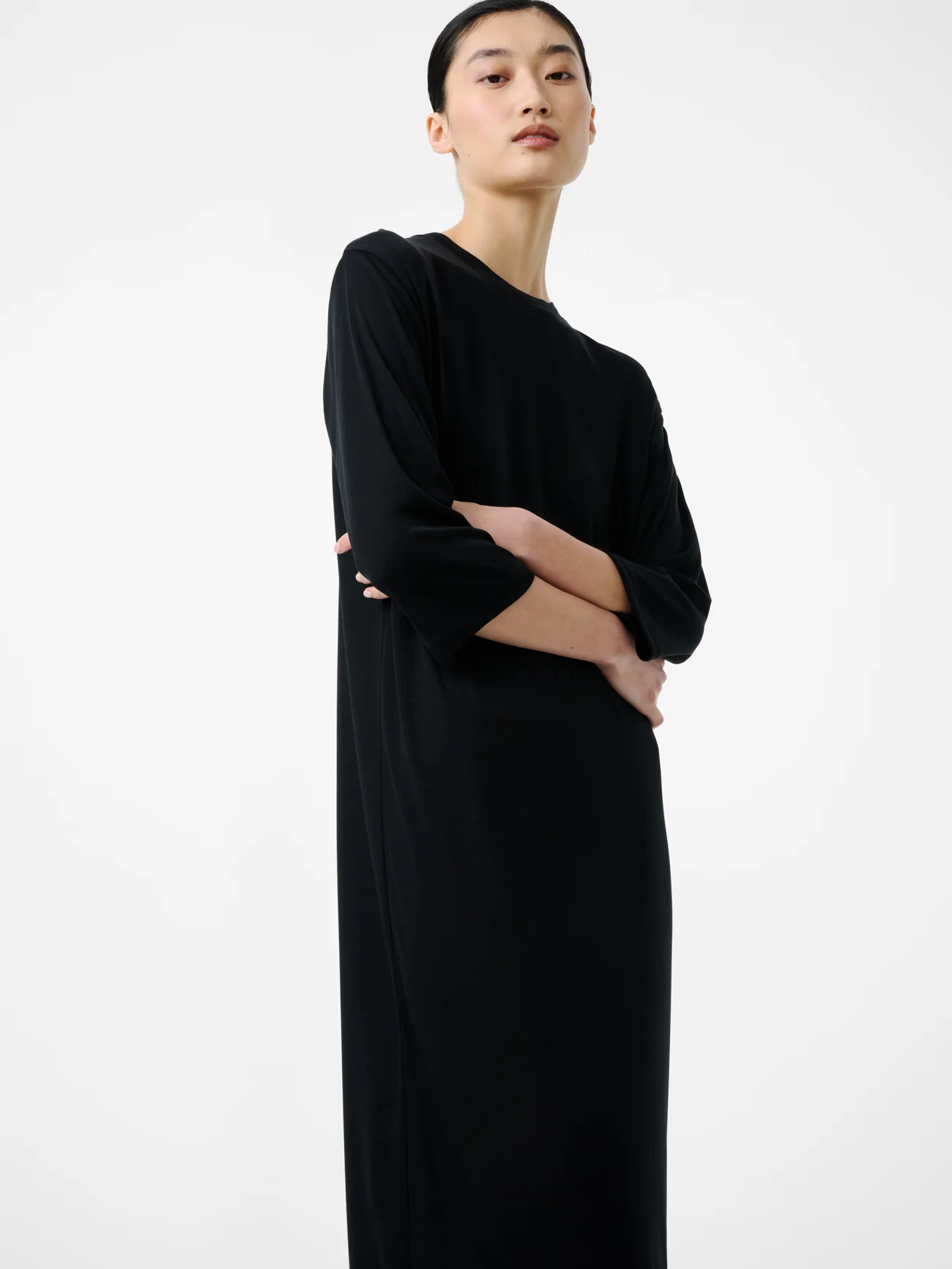 Milner Jersey Dress in Black - Image 6