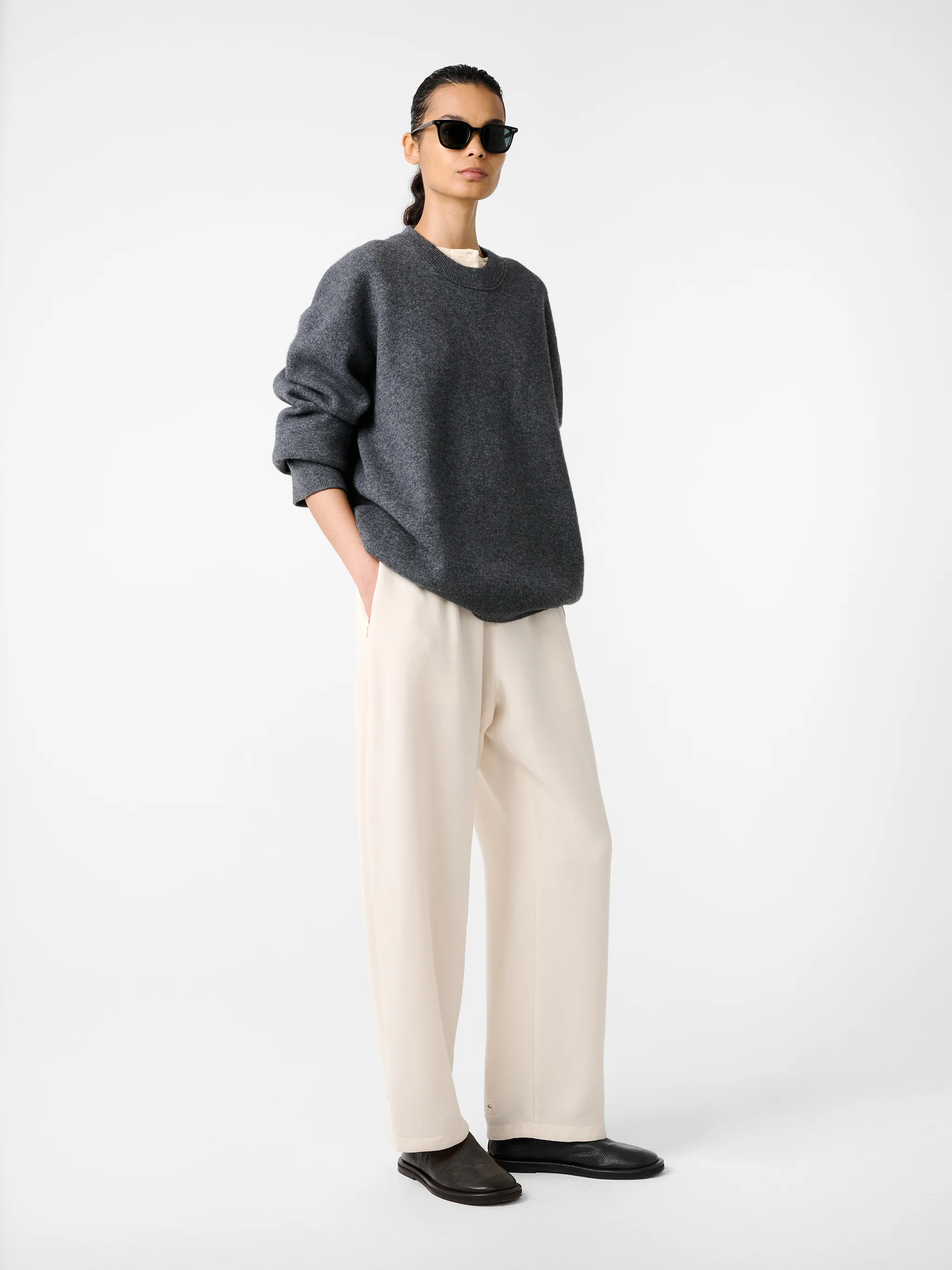 Moray Knit in Charcoal Marl - Image 5