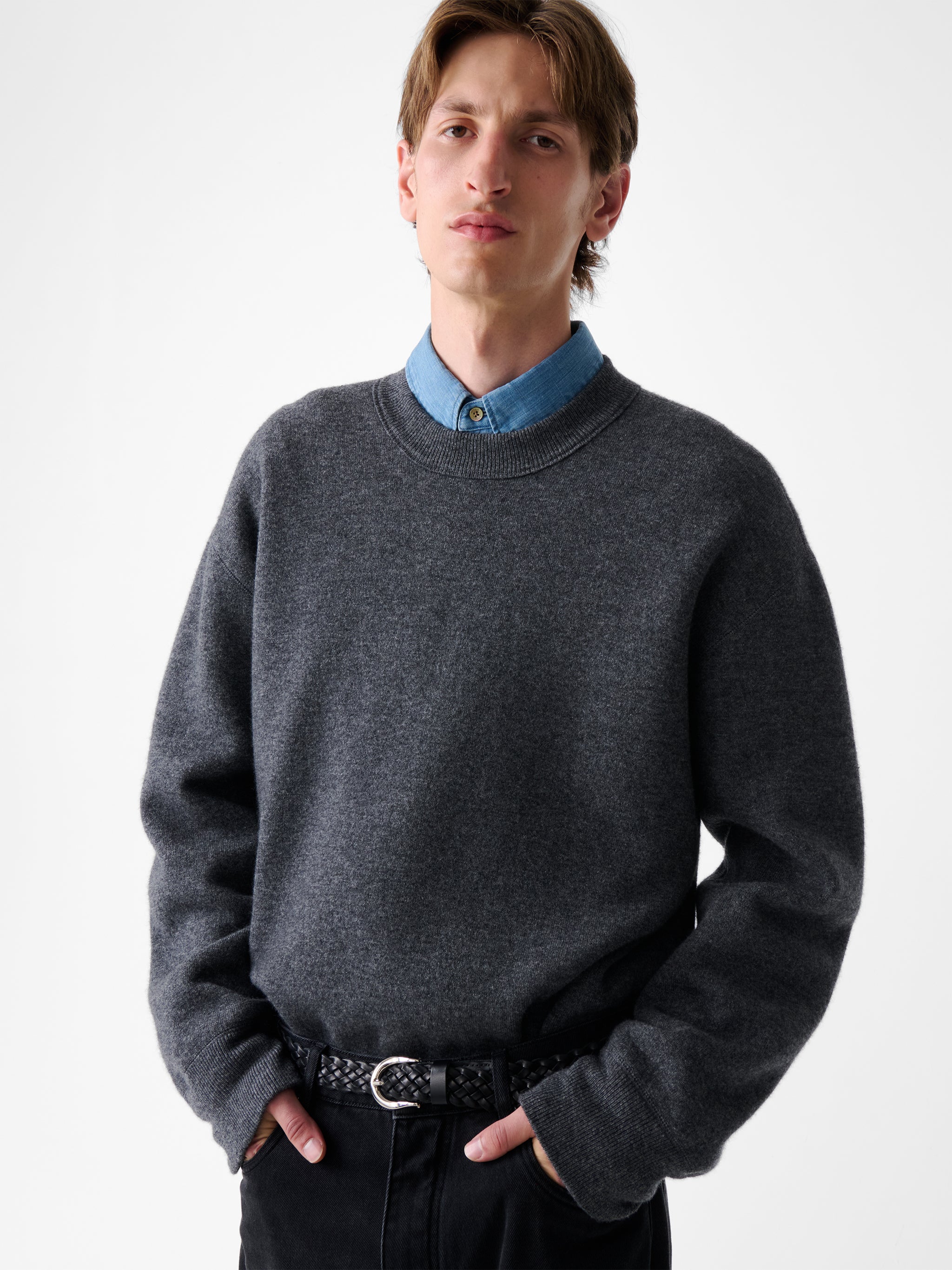 Moray Knit in Charcoal Marl - Image 8